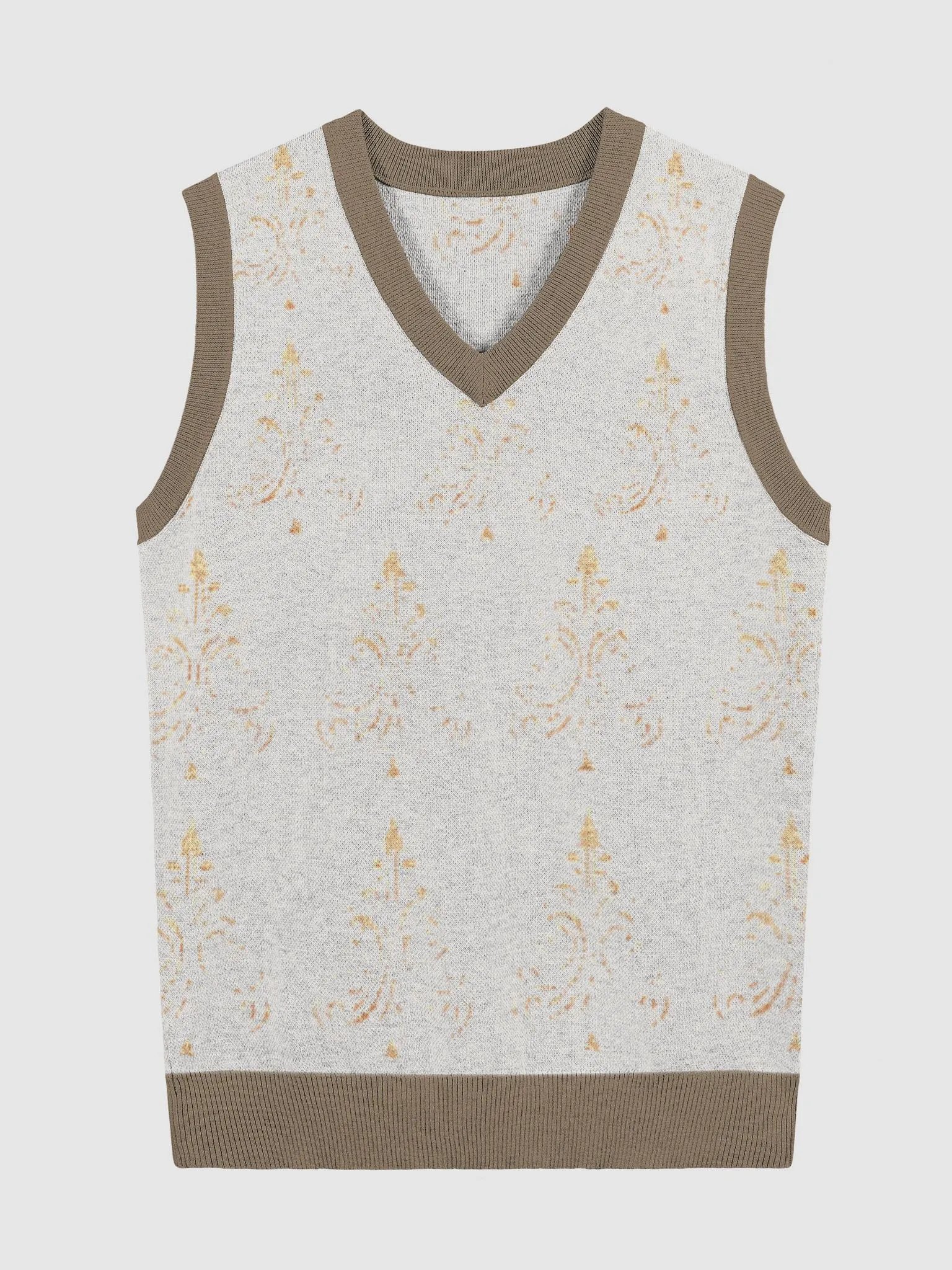 Customizable Jacquard V-Neck Vest product image (1)