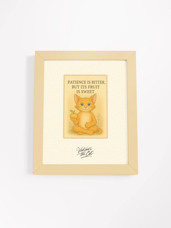 Vaikauri the Cat Wisdom Framed Artprint product image (1)