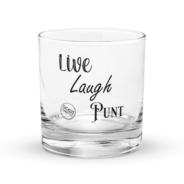 Live Laugh Punt Rocks Glass product image (1)