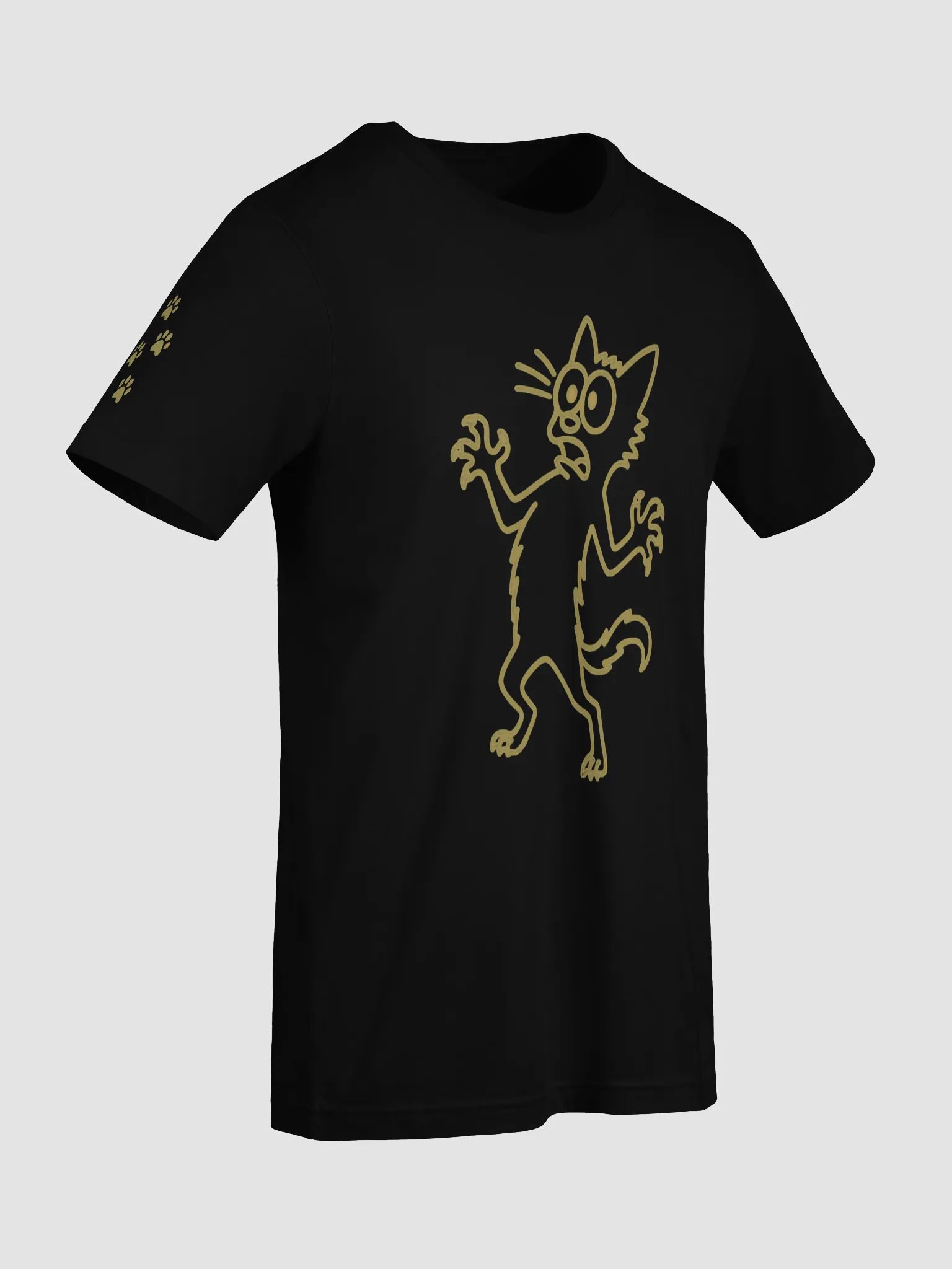 Scaredy Cat Cartoon Cat Tee product image (18)