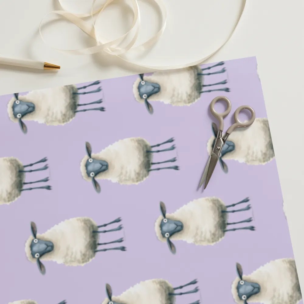 Quirky Sheep Wrapping paper product image (11)