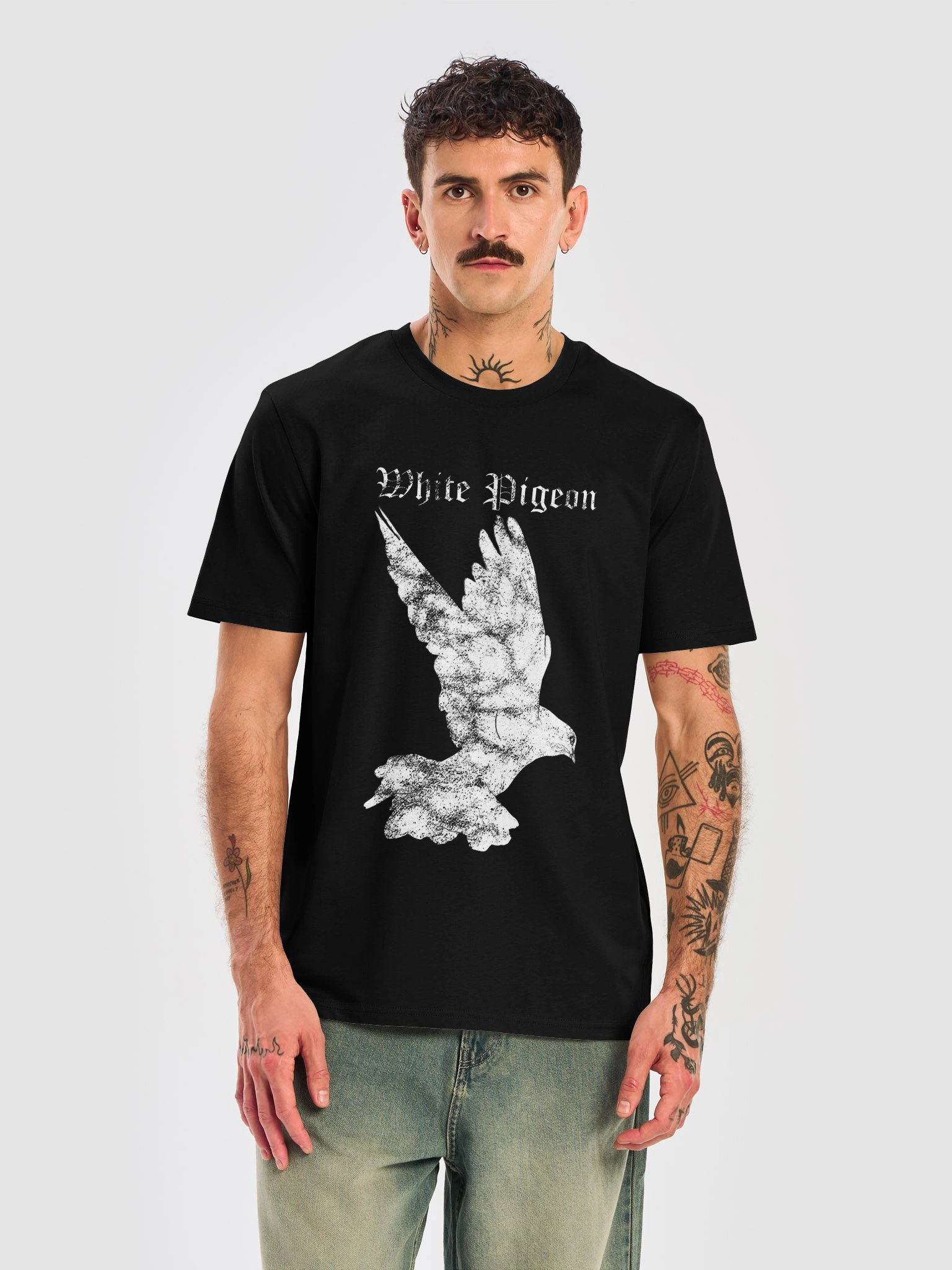 Slim Fit White Pigeon T-Shirt product image (5)