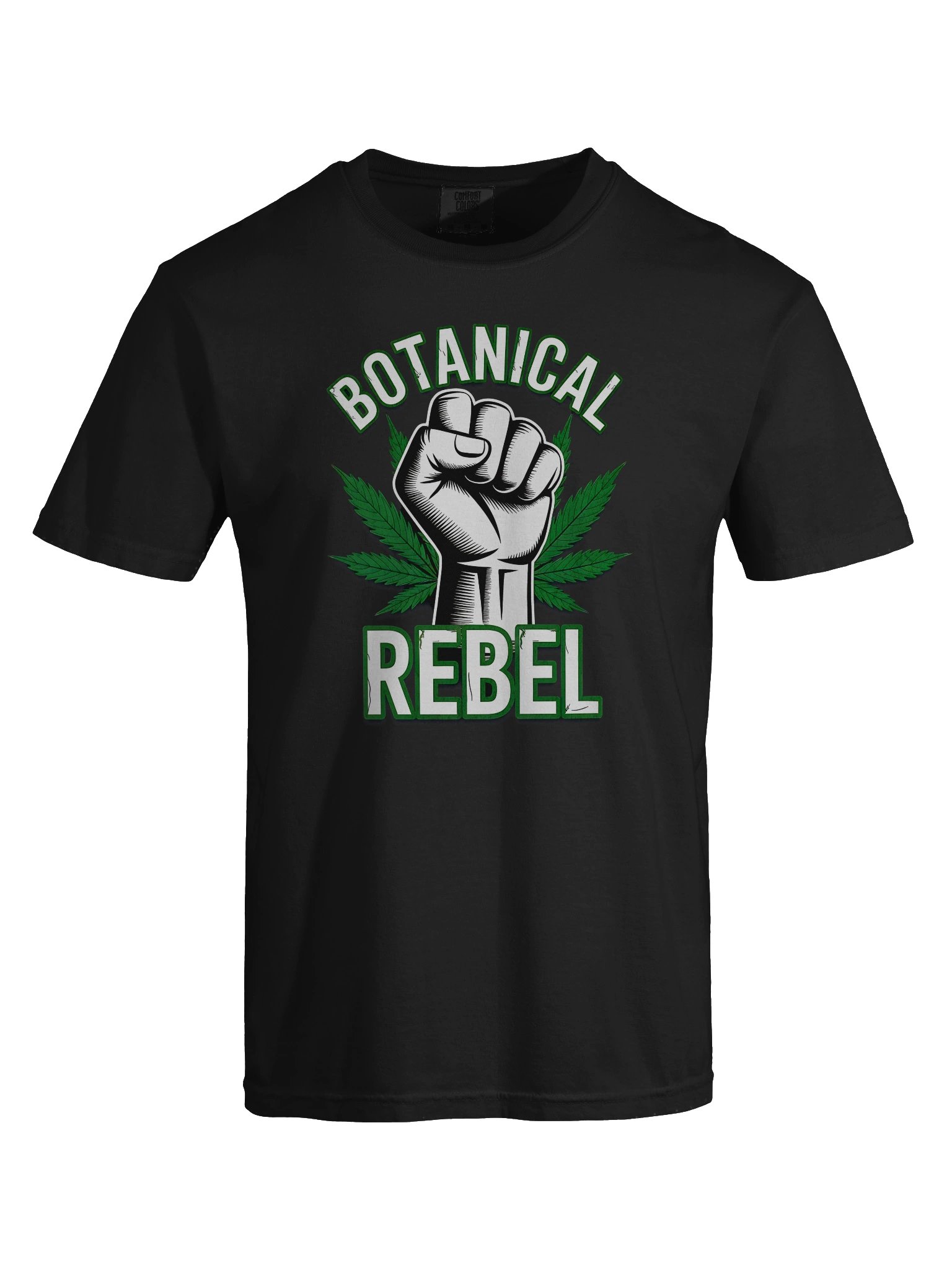Botanical Rebel – Cannabis Leaf Fist & Plant Power Graphic - Heavyweight T-Shirt product image (3)