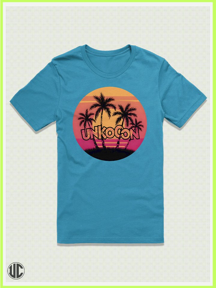 Sunset Mirage – UnkoCon Palm Tee product image (1)