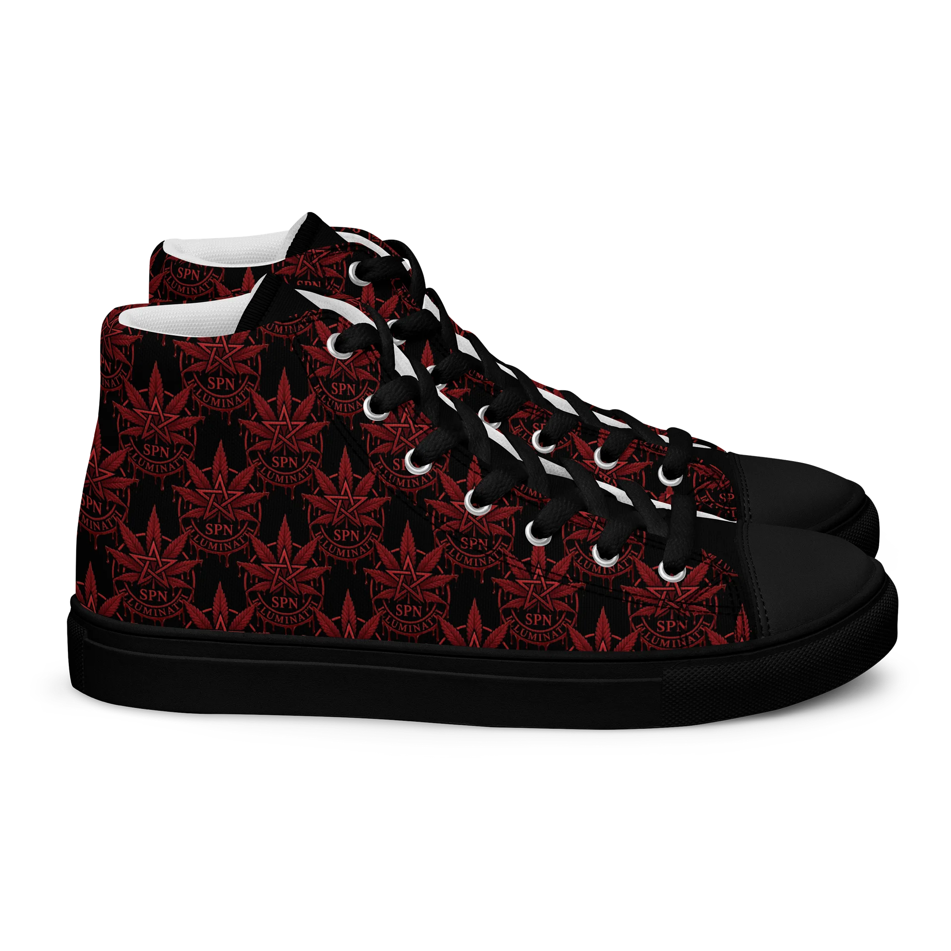 SPN Red & Black High Top Canvas Shoes product image (2)