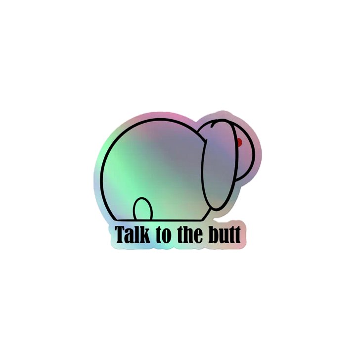 Bunnitude holo sticker product image (1)