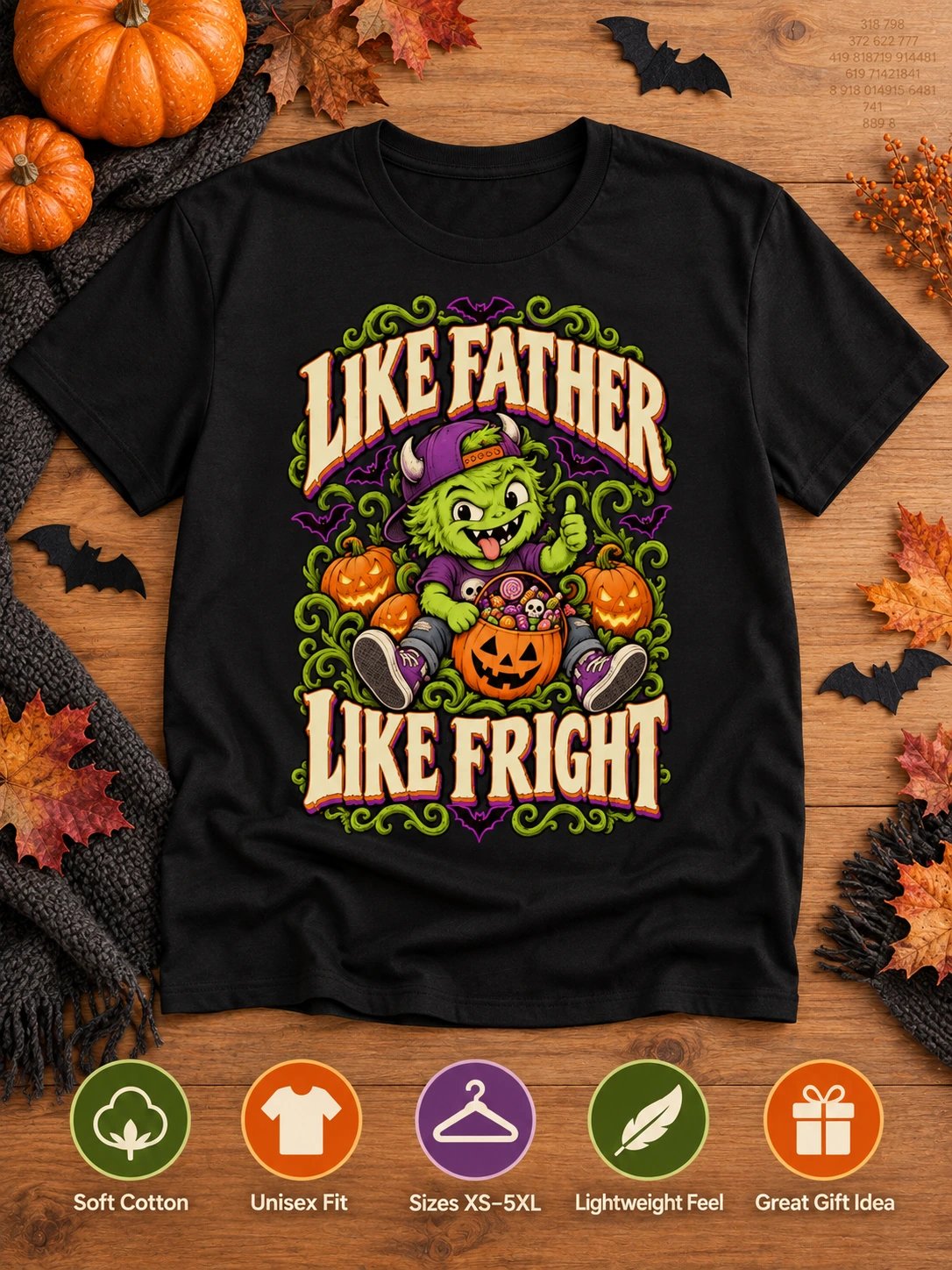 Halloween T-Shirt for Son – Like Father, Like Fright product image (3)