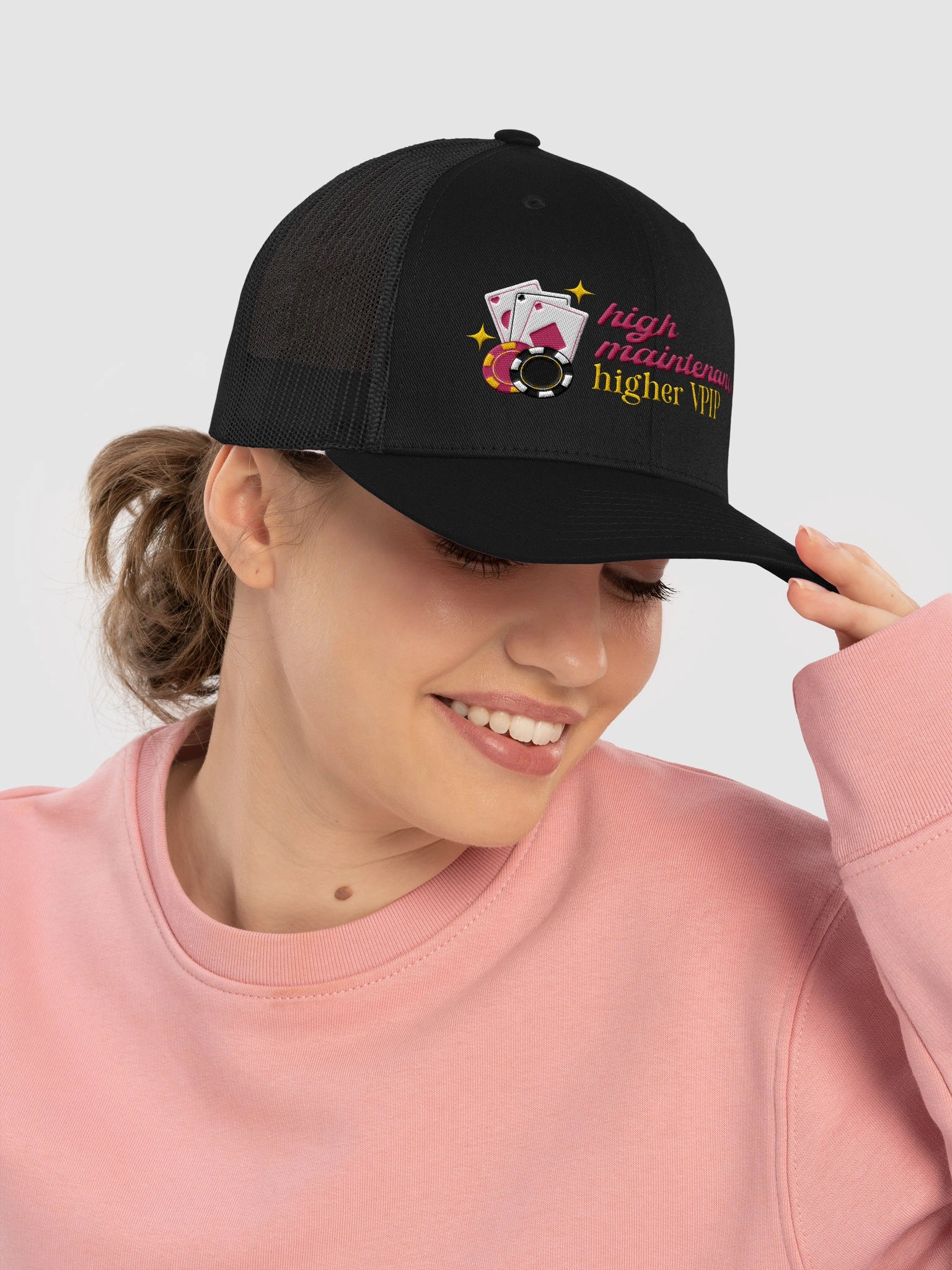 'High Maintenance, Higher VPIP' Trucker Hat product image (5)