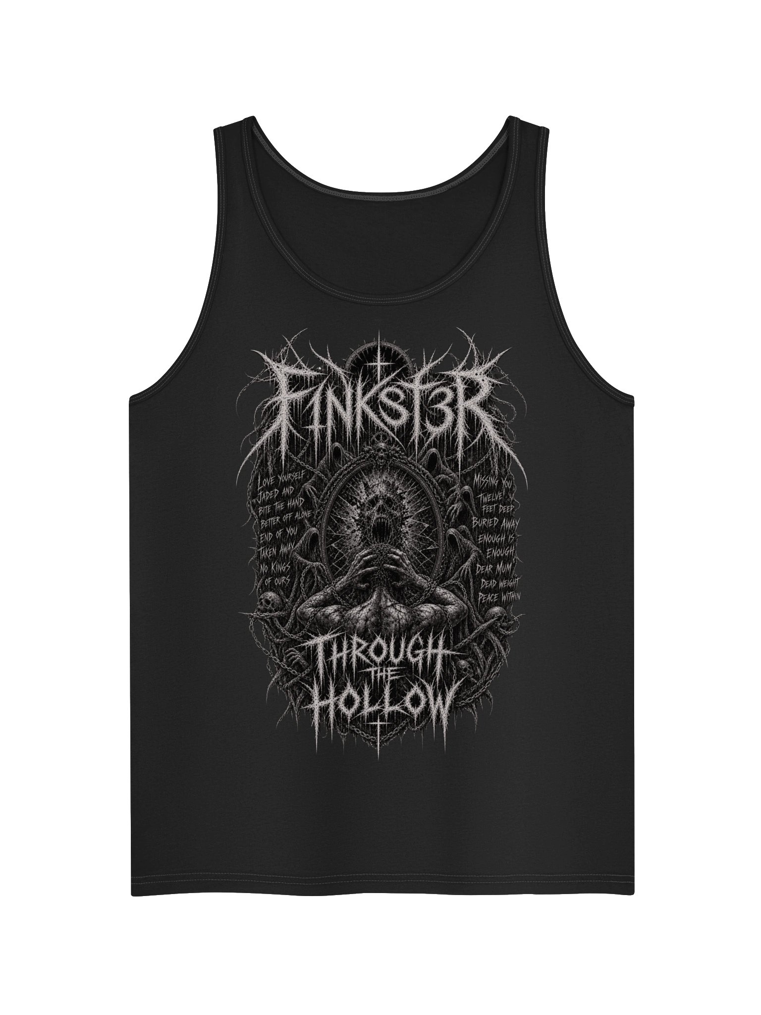 Through the Hollow Black Metal Graphic Tank product image (1)