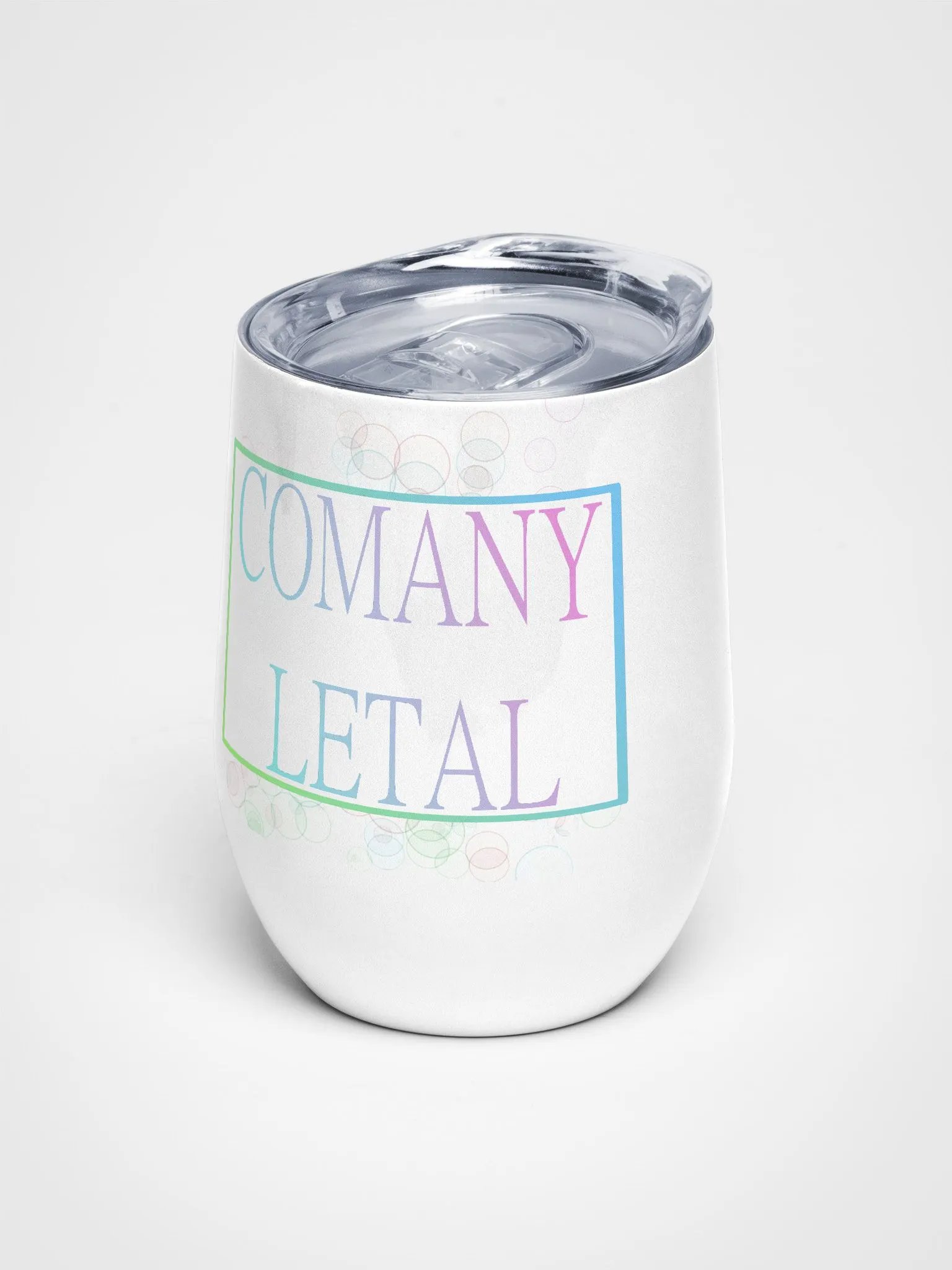 Bubble Letal travel mug product image (1)