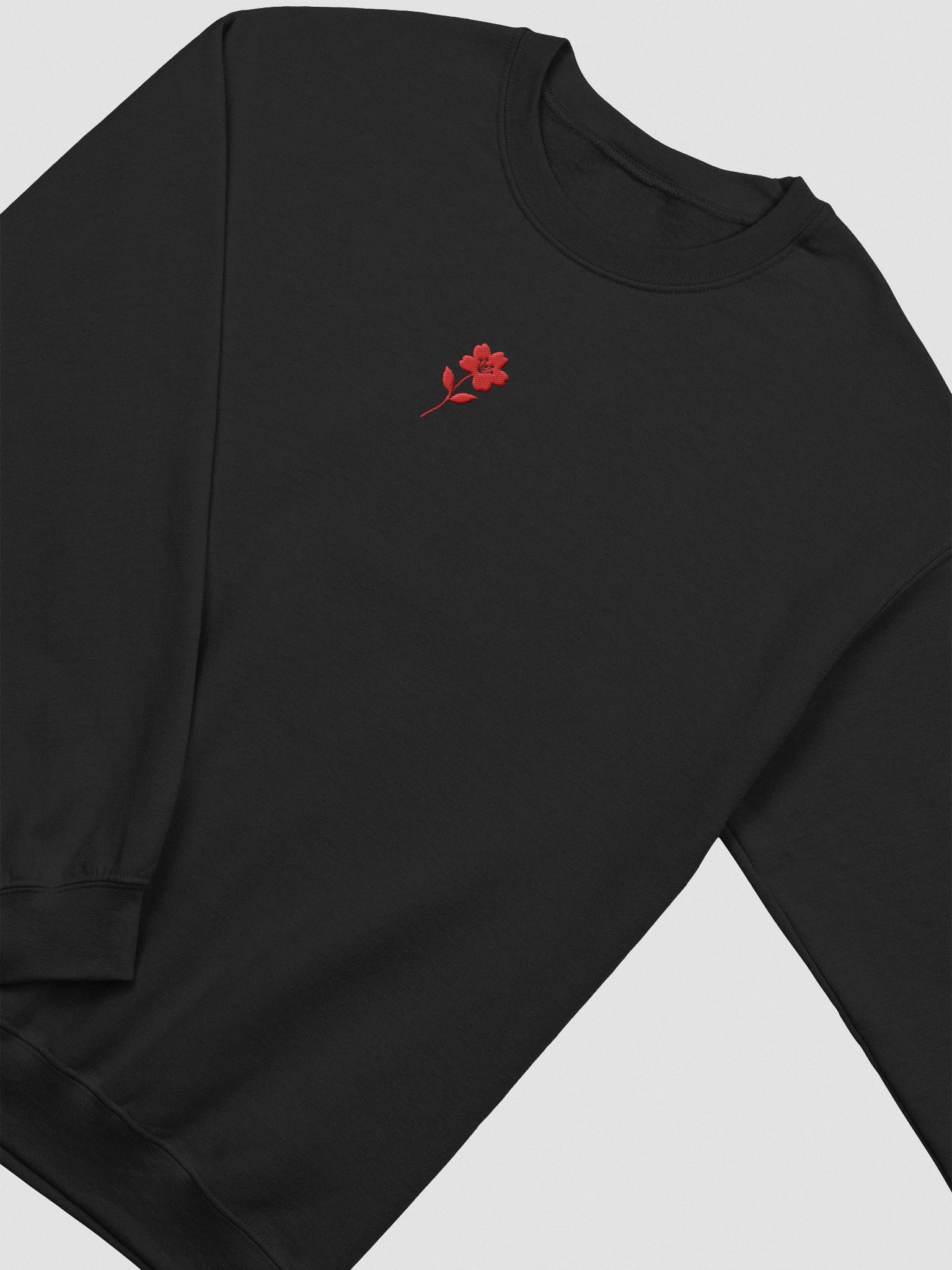 CHERRY BLOSSOM BLOOD RED LOGO EMBROIDERED SWEATSHIRT product image (2)