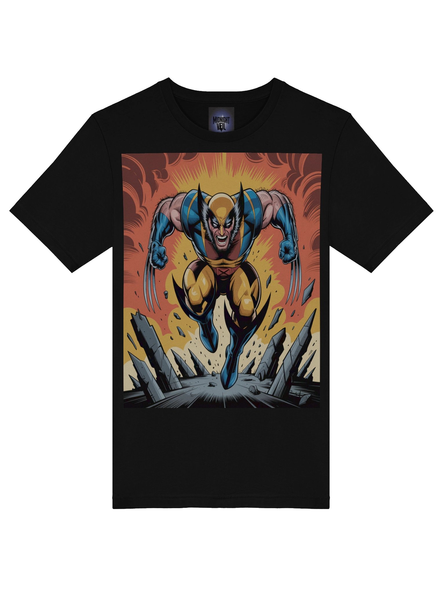 Berserker Inferno: Wolverine Veiled Fury T-Shirt product image (7)