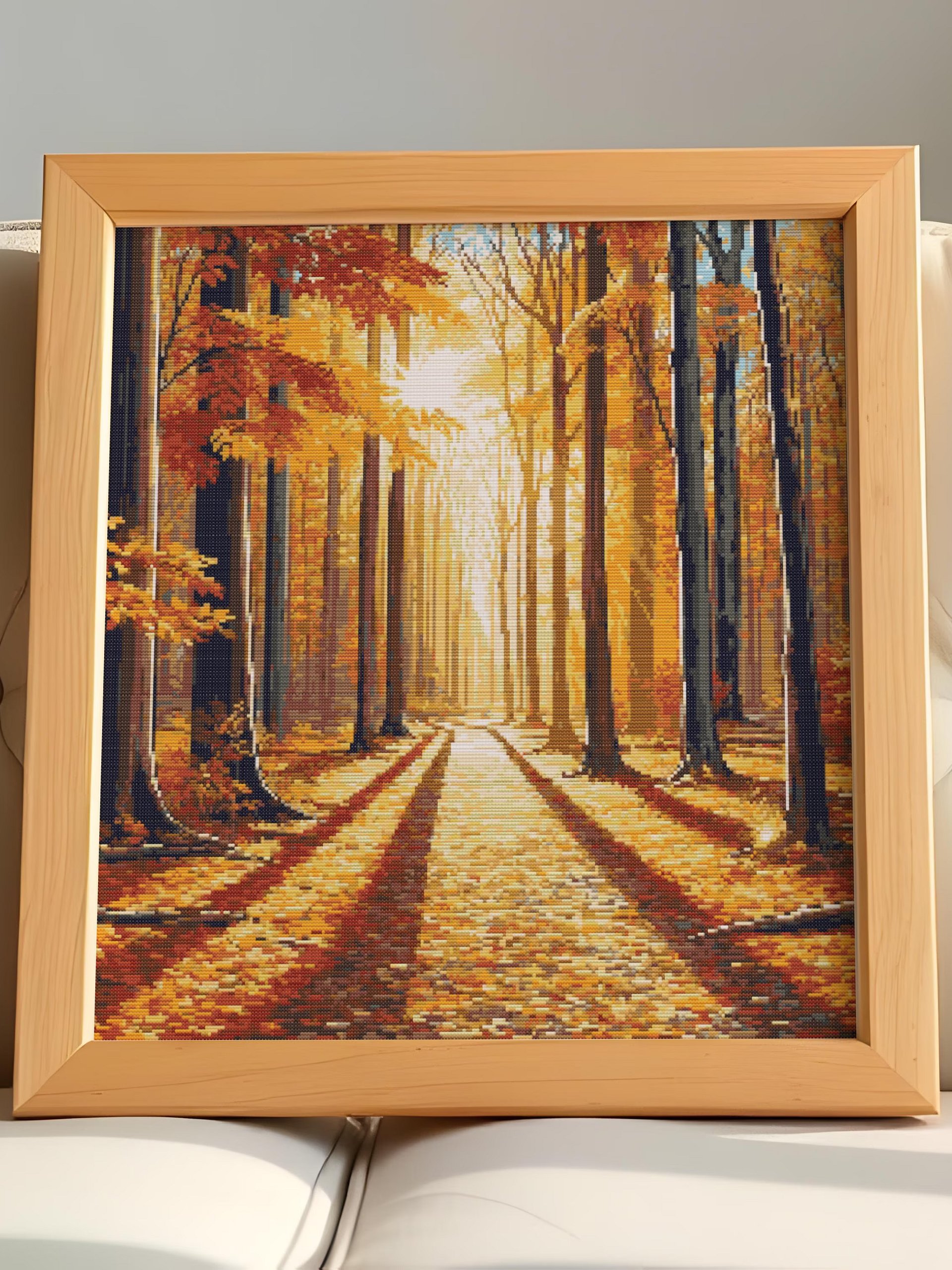 Golden Pathway Cross Stitch Pattern product image (5)