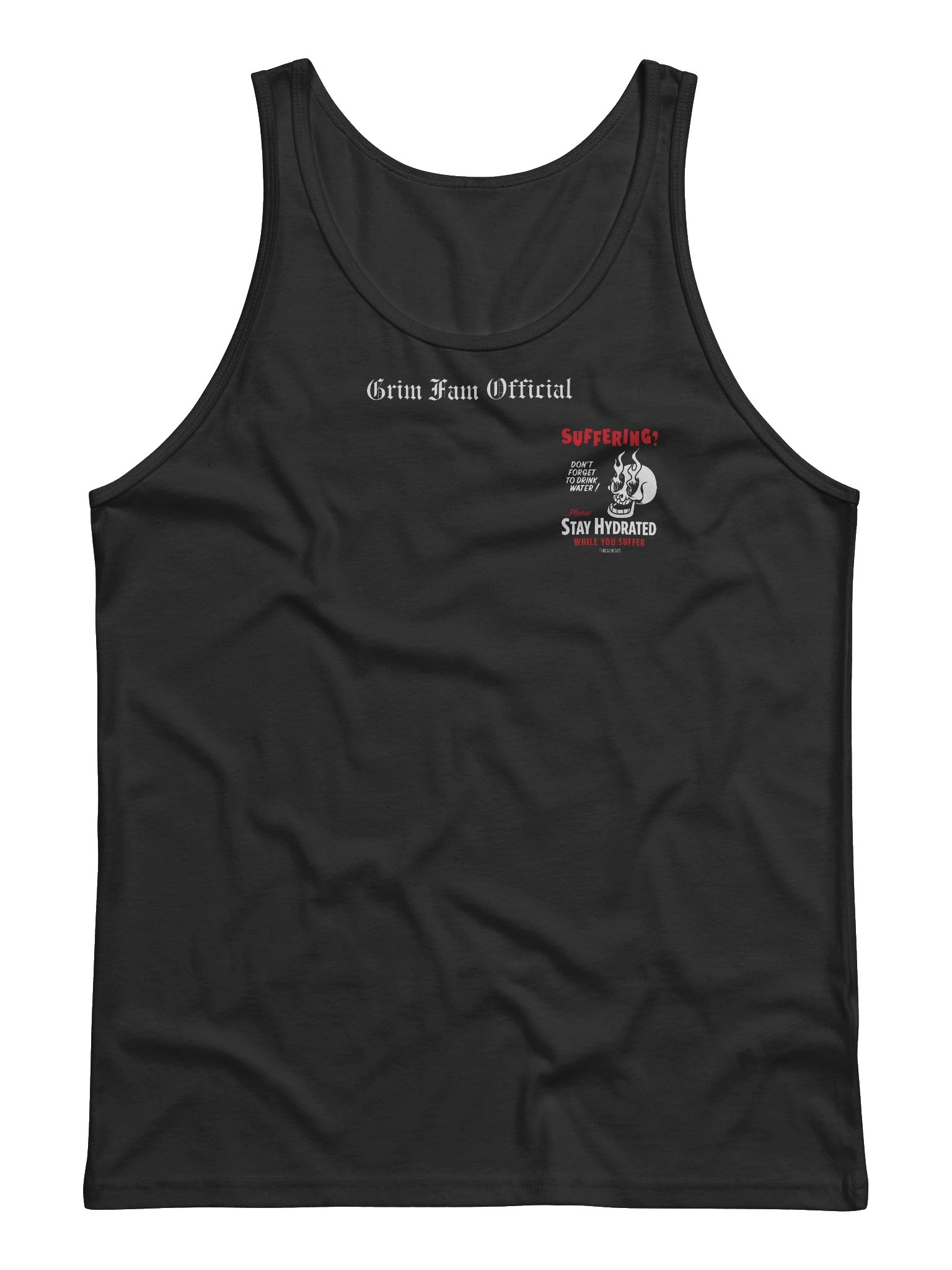 STAY HYDRATED WHILE YOU SUFFER – GRIMFAM TANKTOP/SINGLET #1 product image (1)