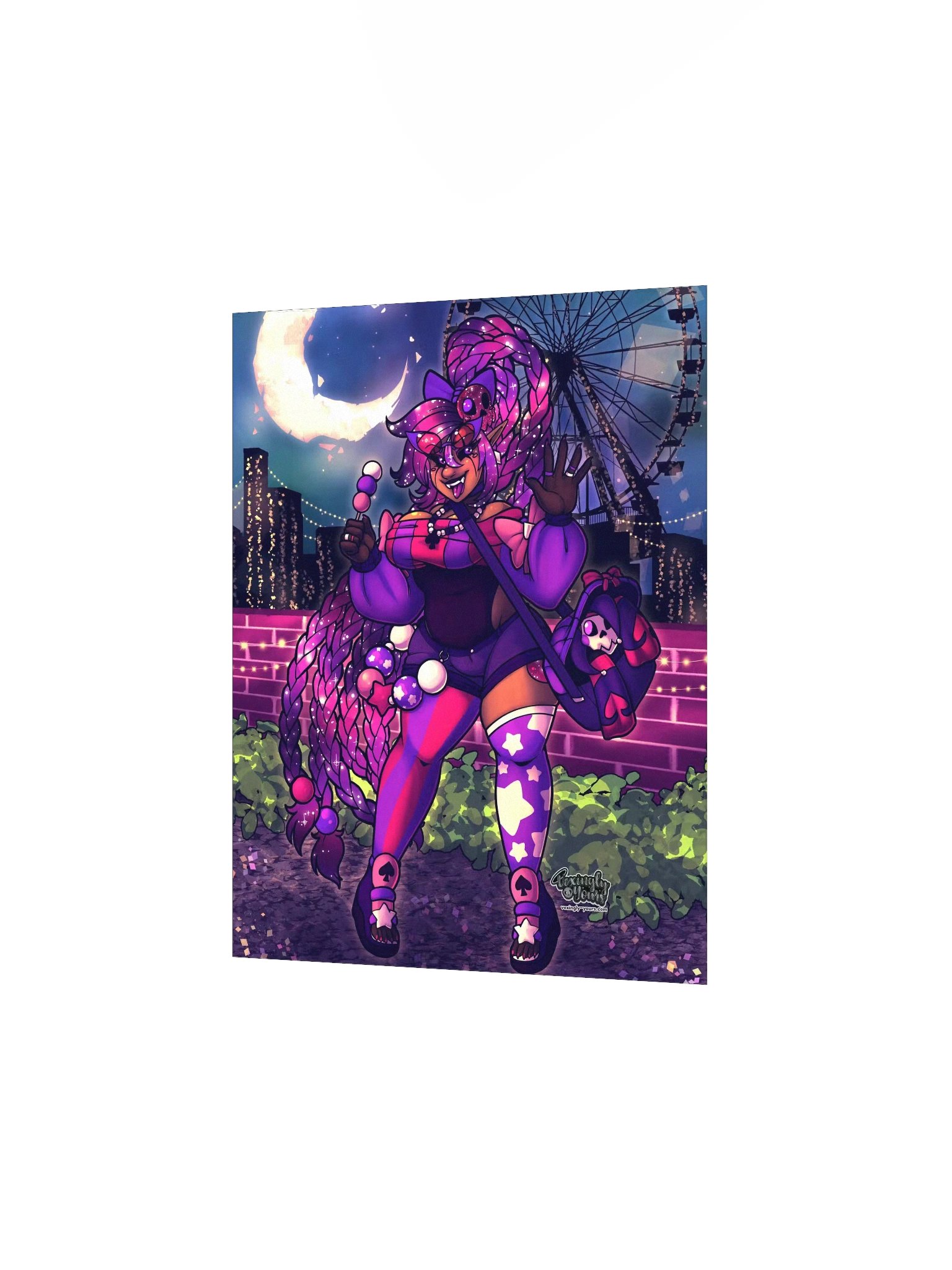 Cosmic Carnival Night Print product image (2)