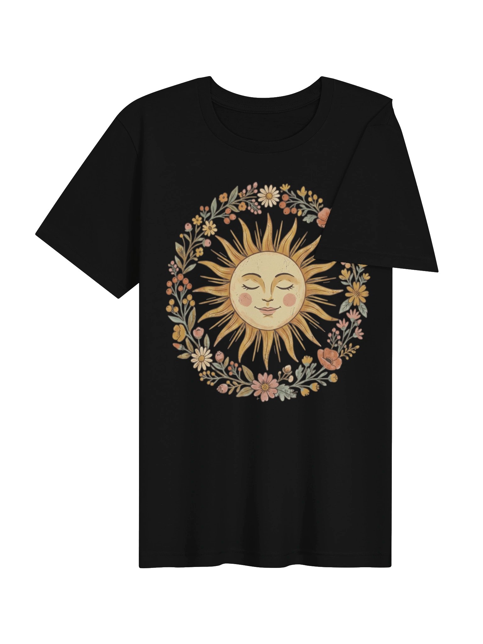 Camiseta Gráfica Boho Sol Celestial | Estilo Místico Vintage product image (5)