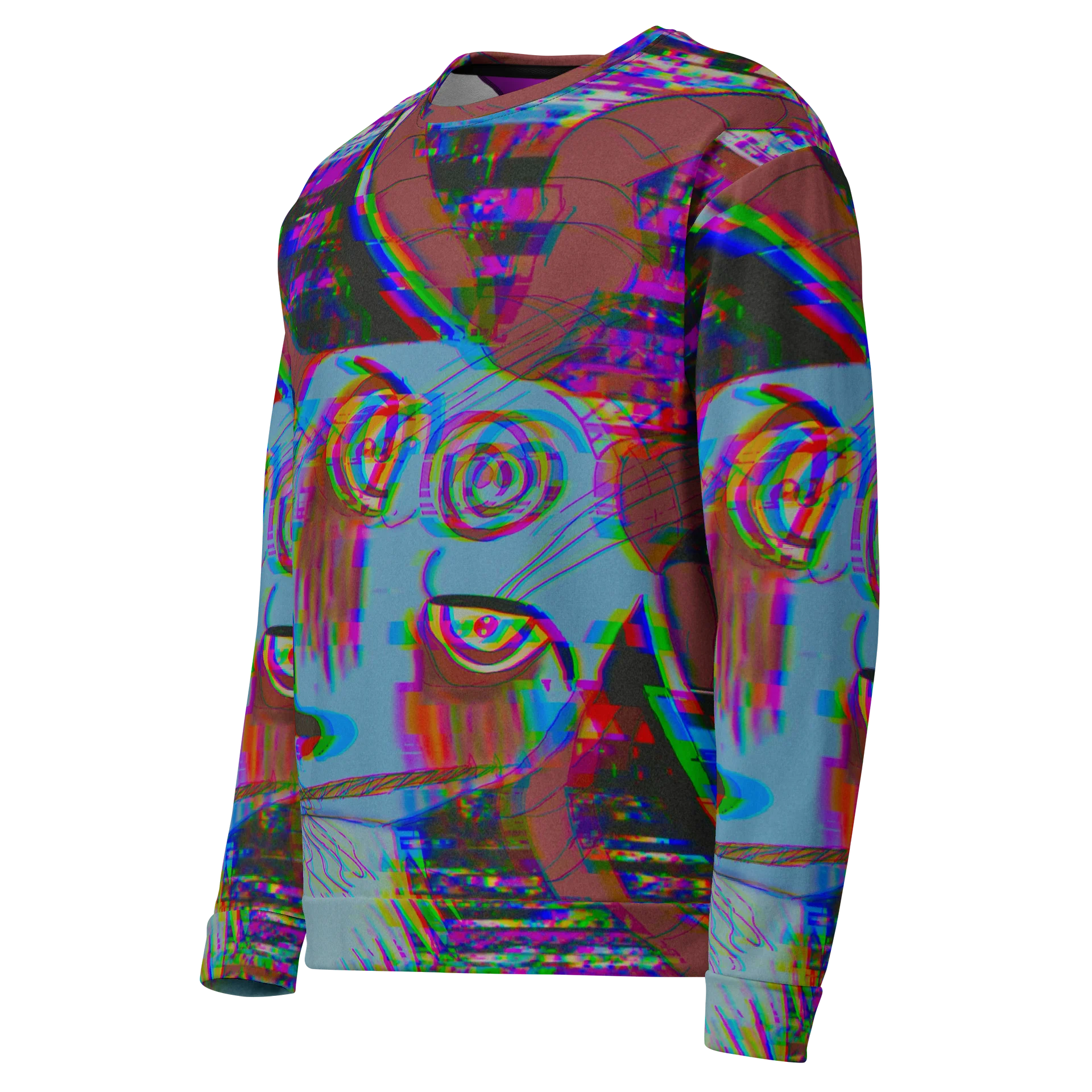Glitch All Over Print Long Sleeve Shirt product image (3)