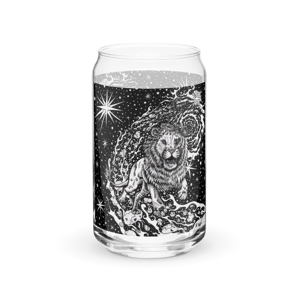 Leo Zodiac Can-Shaped Glass product image (1)