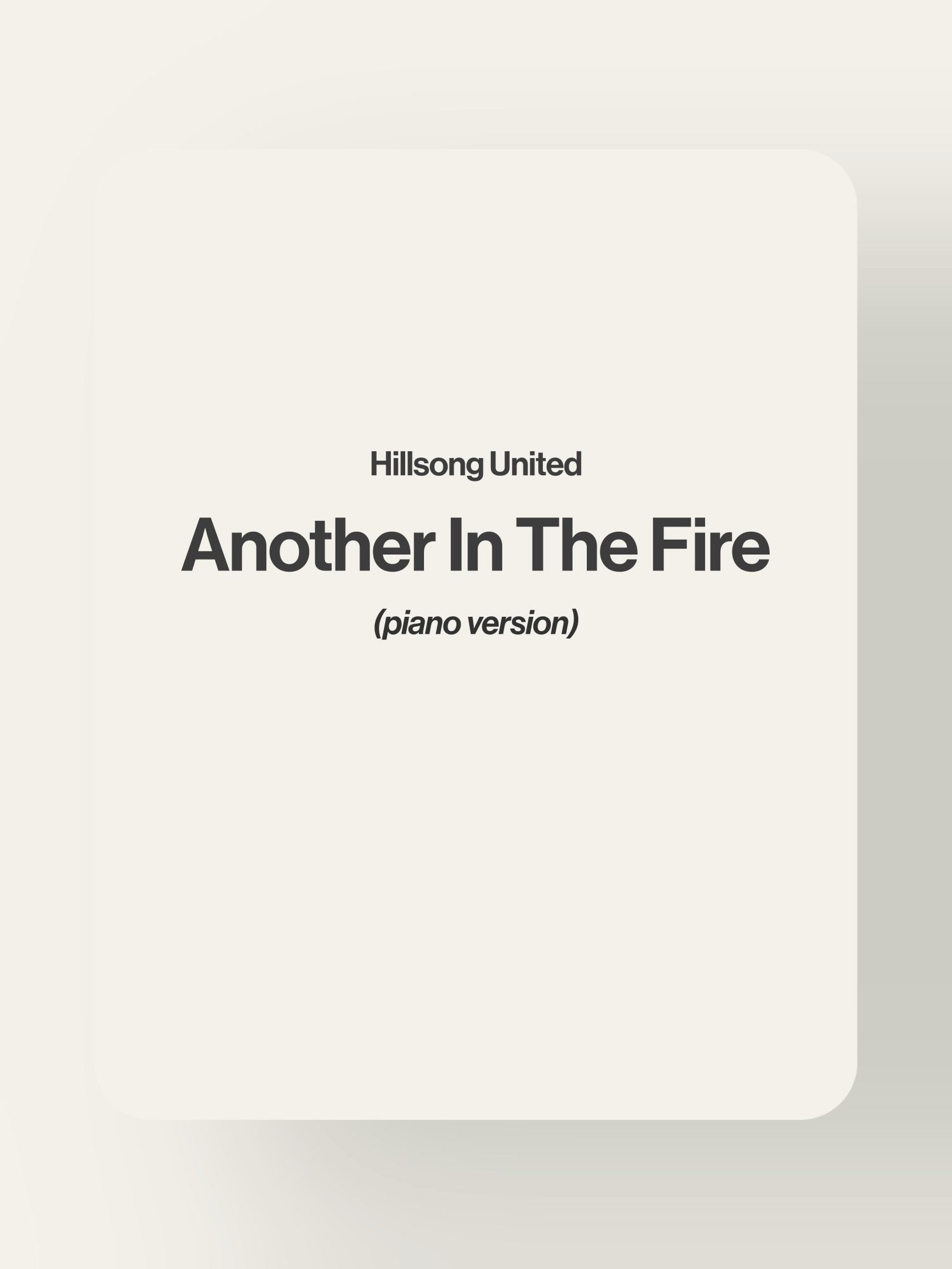 Another In The Fire product image (1)