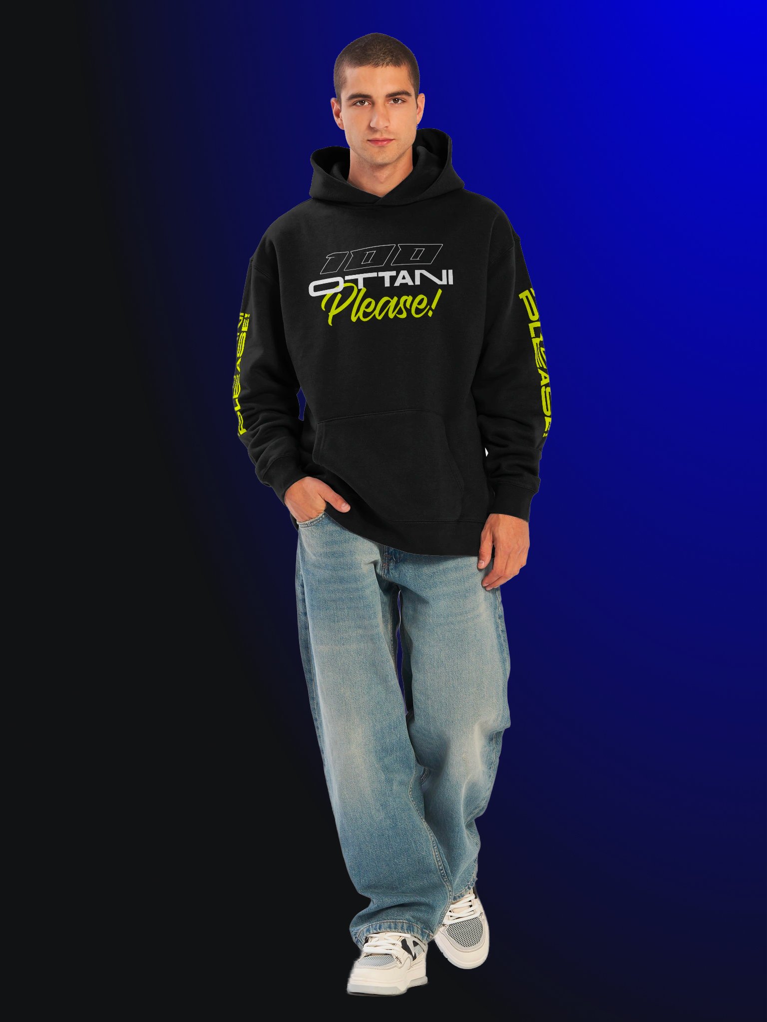 100 Ottani Please!™ Premium Oversized Racing Streetwear Hoodie | Garage Unit Special Edition product image (4)