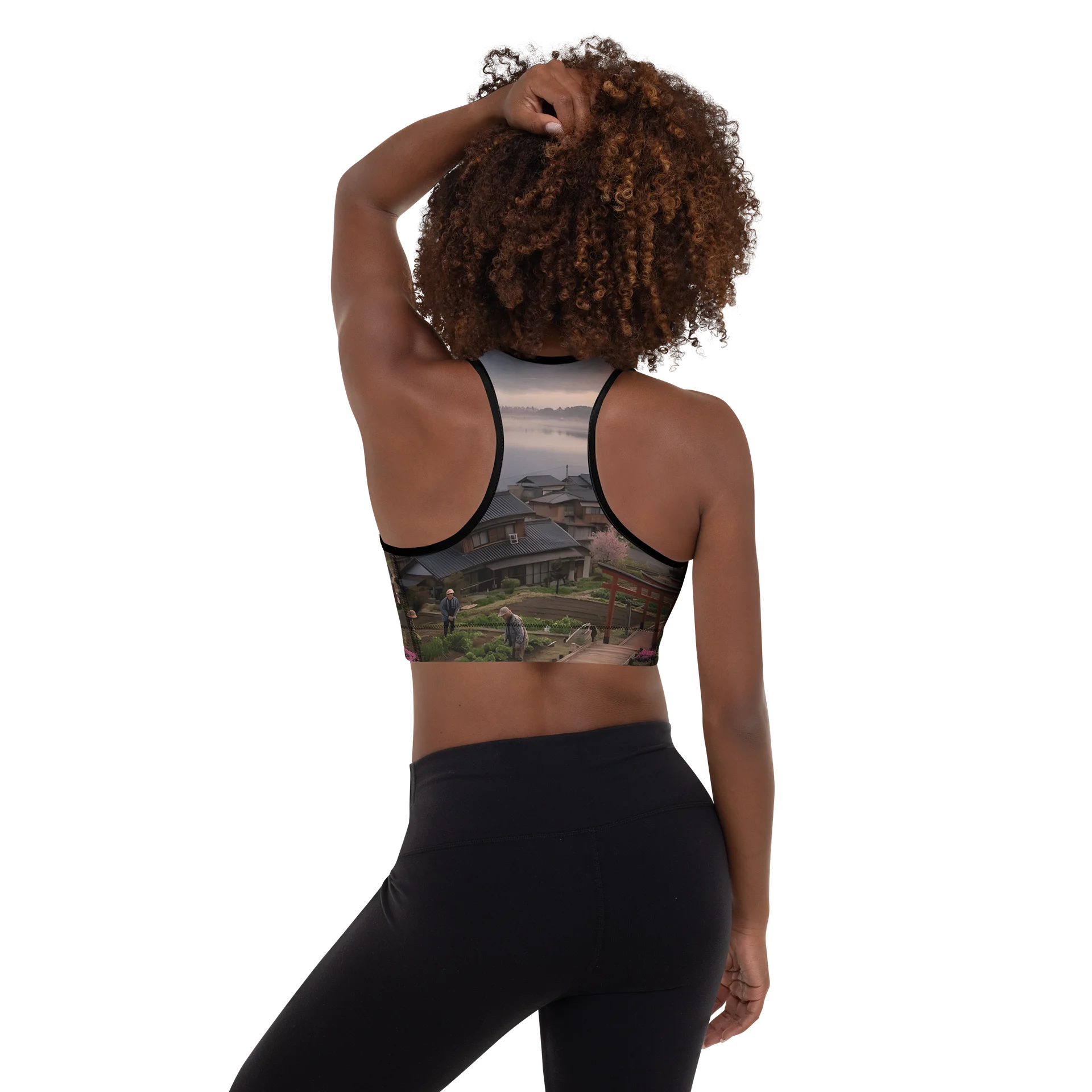 Mount Fuji Padded Sports Bra | Moisture-Wicking Workout Top product image (5)