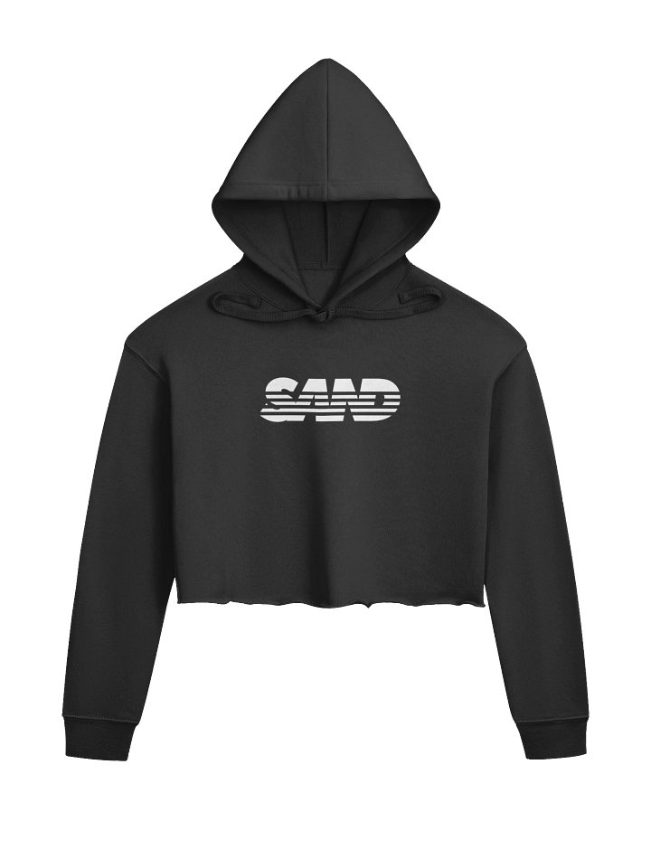 White SAND Crop Hoodie product image (3)