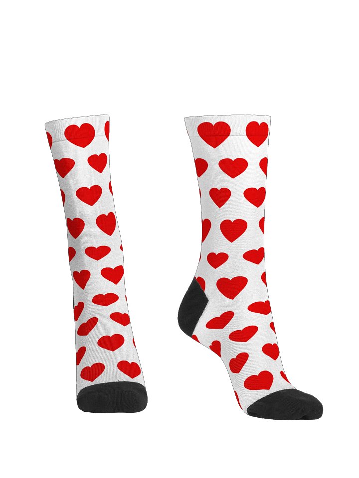 Red Hearts Eco Friendly Crew Socks product image (2)
