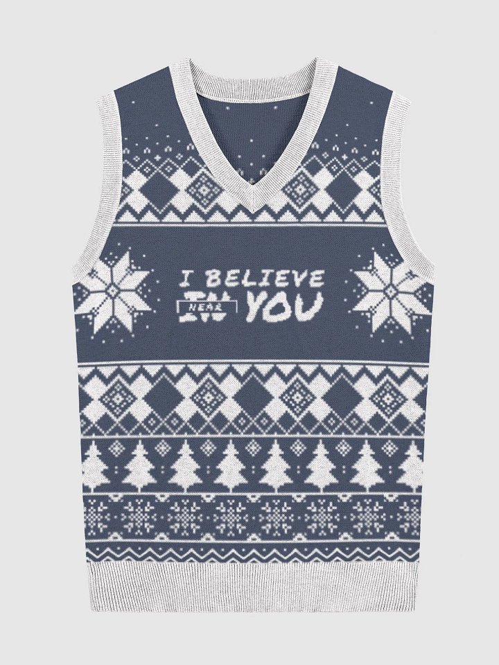I Believe...Near You (Knitted V-Neck Vest) product image (1)