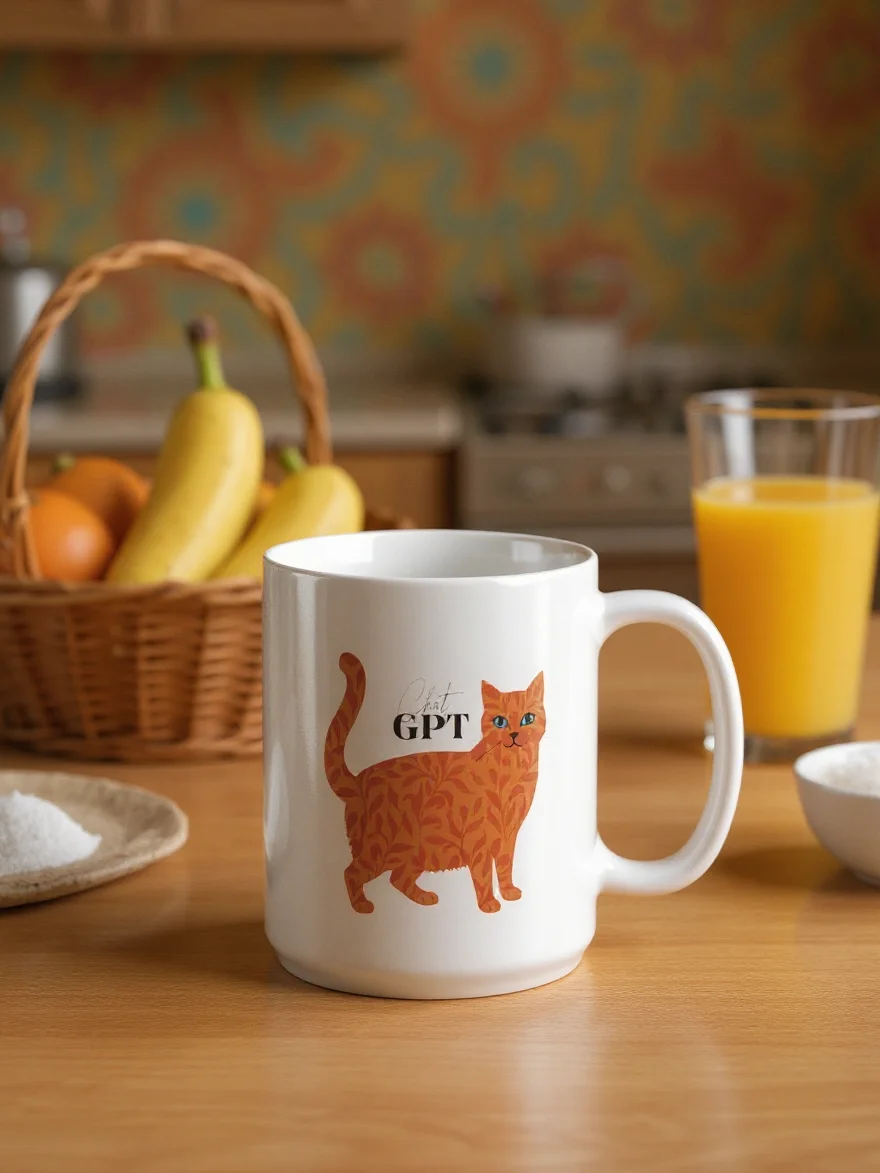 Leafy Feline Dreams Mug product image (1)