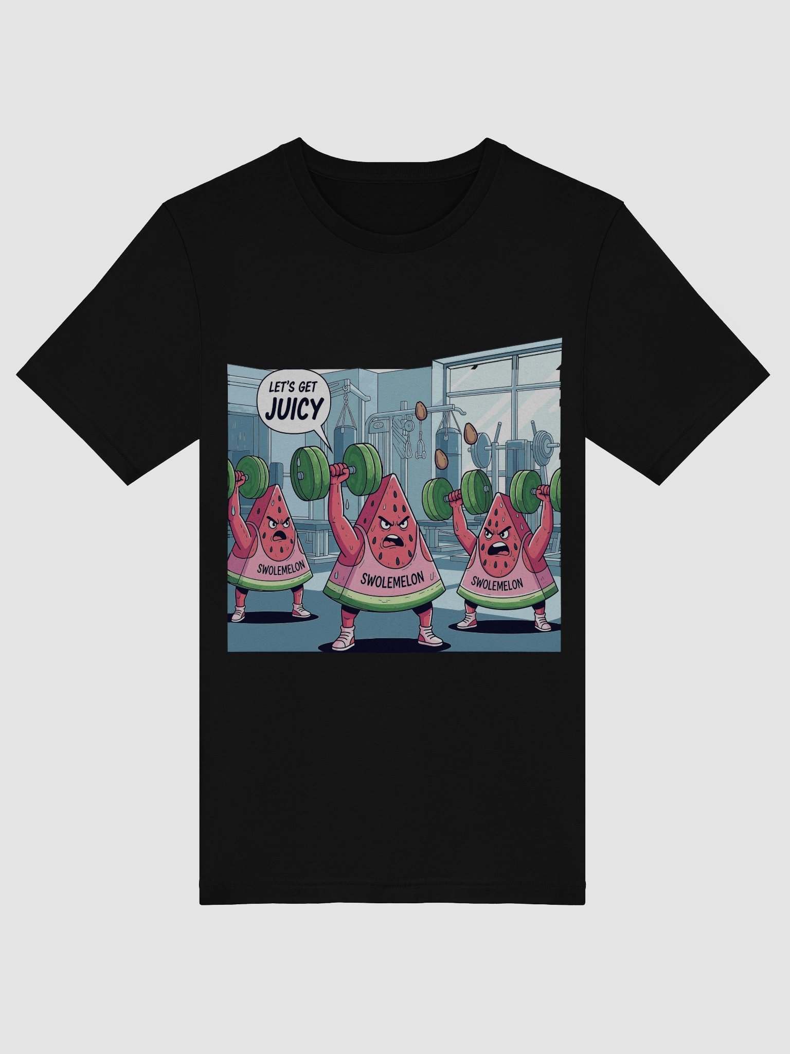 Swolemelon Gym Cartoon T-Shirt product image (51)