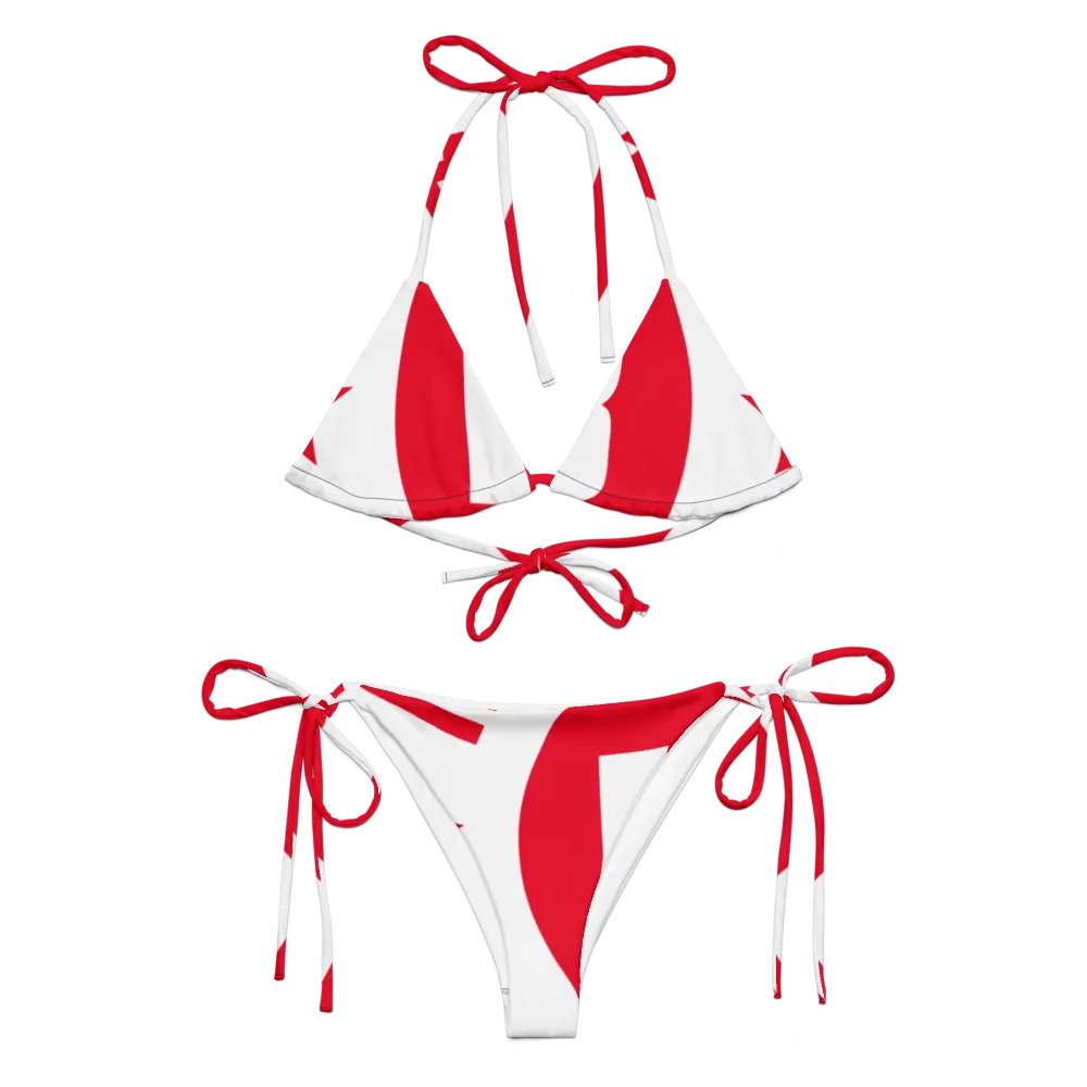 IFBNewsfeed.Org's All-Over Print Recycled String Bikini product image (1)