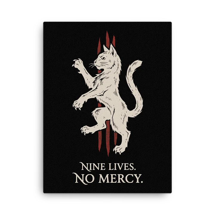 Nine Lives. No Mercy Canvas product image (2)