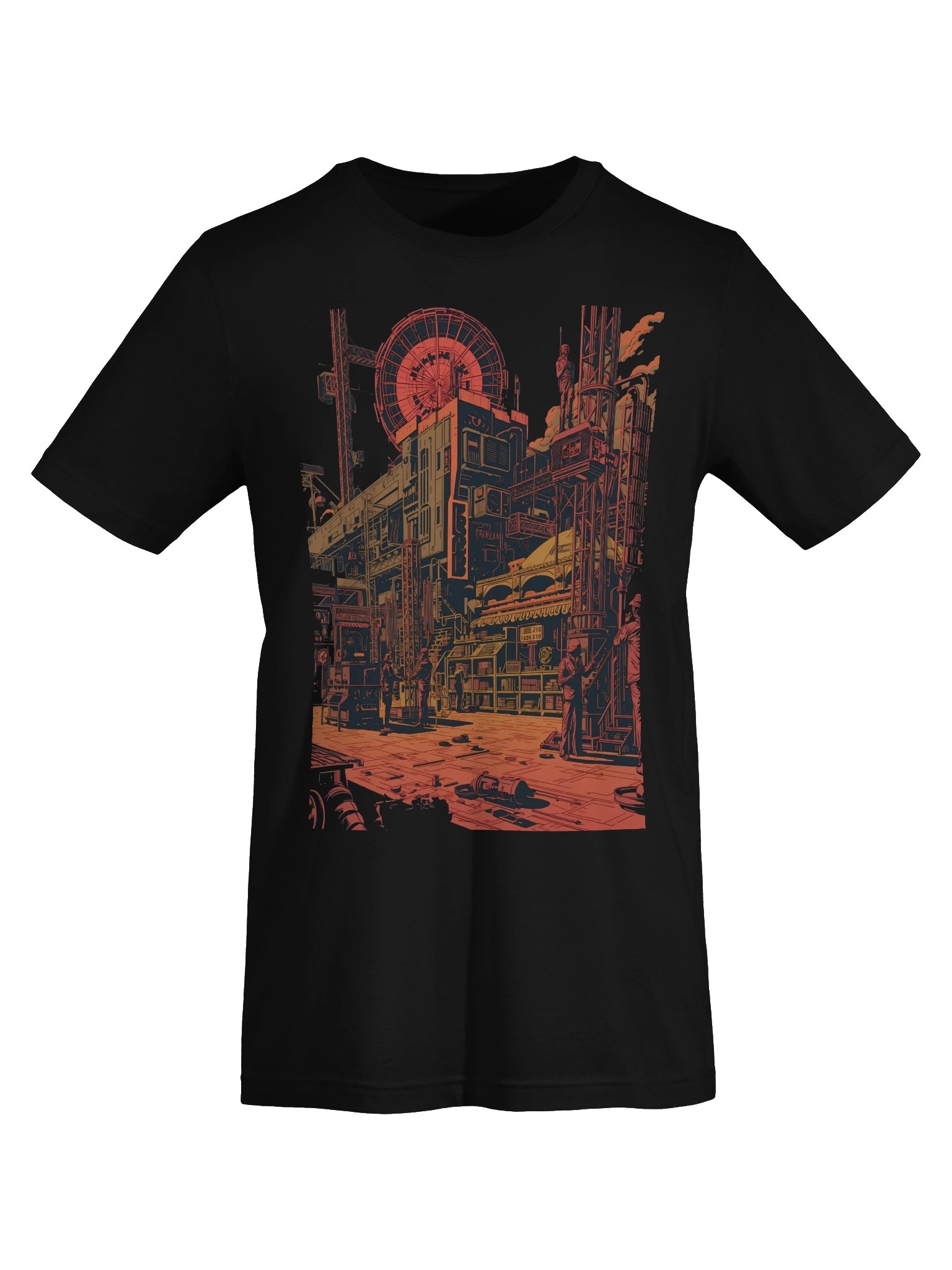 Retro Industrialization Lightweight T-Shirt product image (4)