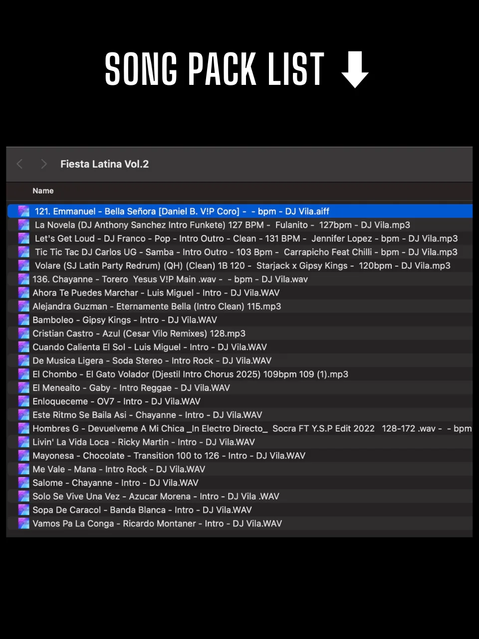 Fiesta Latina Vol.2 (80's & 90's) – Song Pack product image (2)