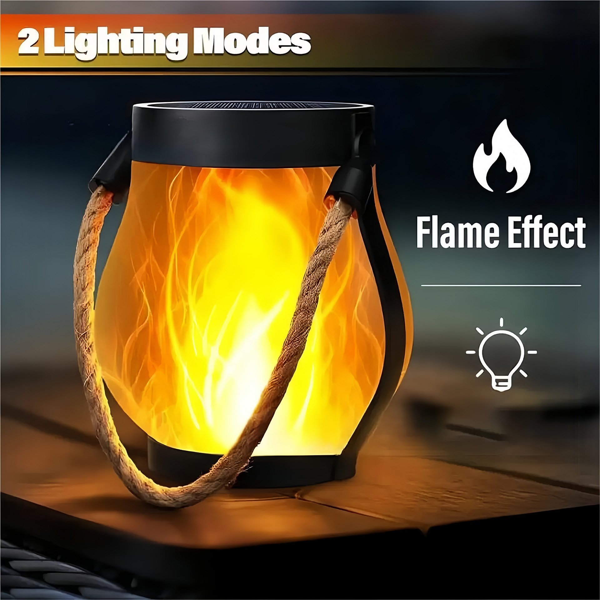 Vintage Solar Camping Lantern & Outdoor Atmosphere Light product image (5)