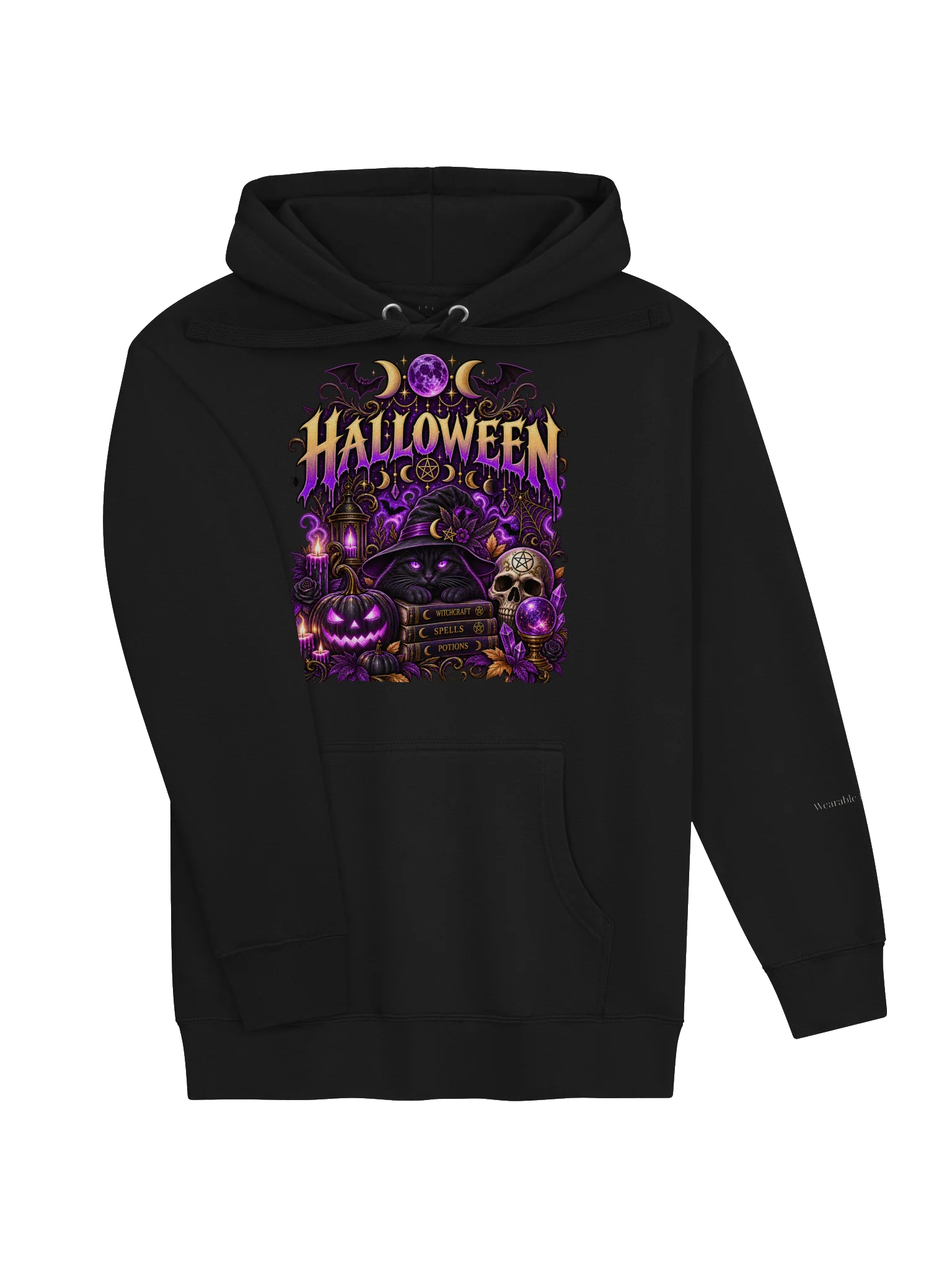 Halloween Witchy Cat | Wearable Witchcraft Hoodie product image (3)