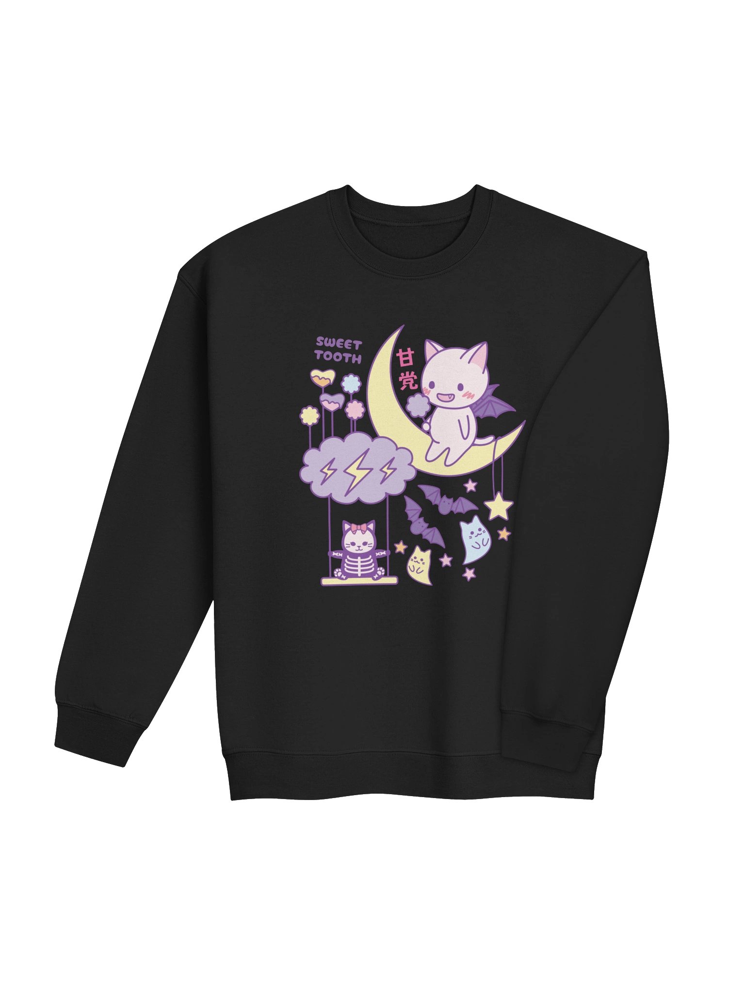 Kawaii Bat Cat - Unisex Adult Sweatshirt product image (3)