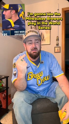 This might be the happiest moment of my life… so far. The Brewers are National League Champions and heading to the World Seri...