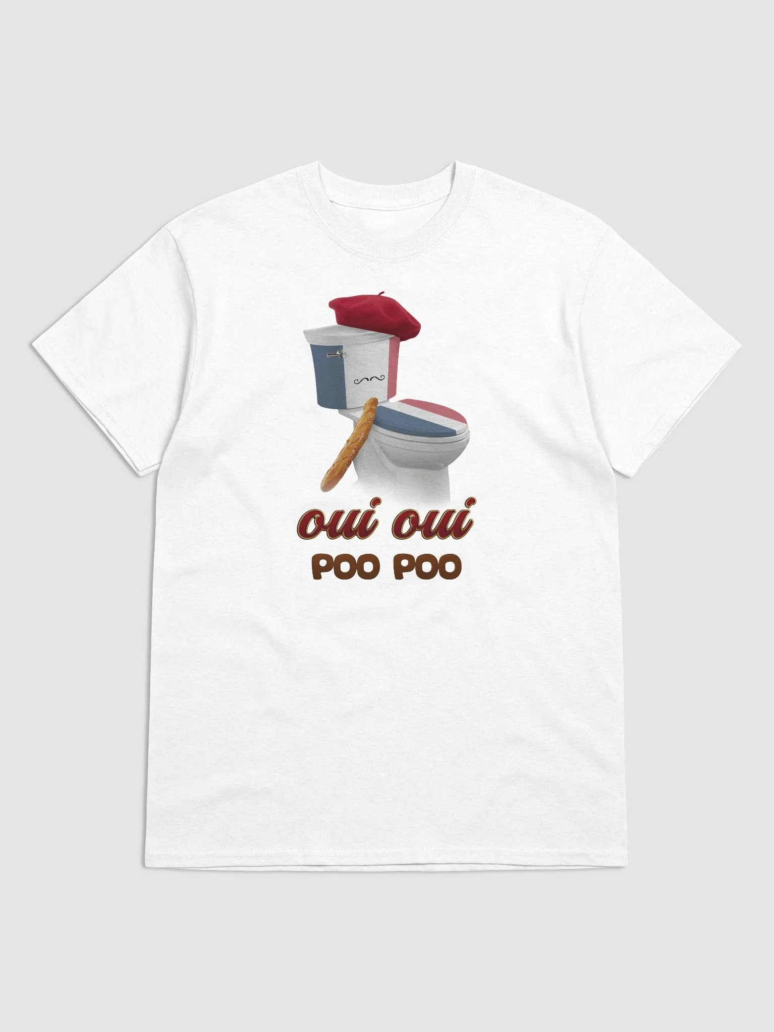 Oui Oui Poo Poo French toilet T-shirt product image (1)