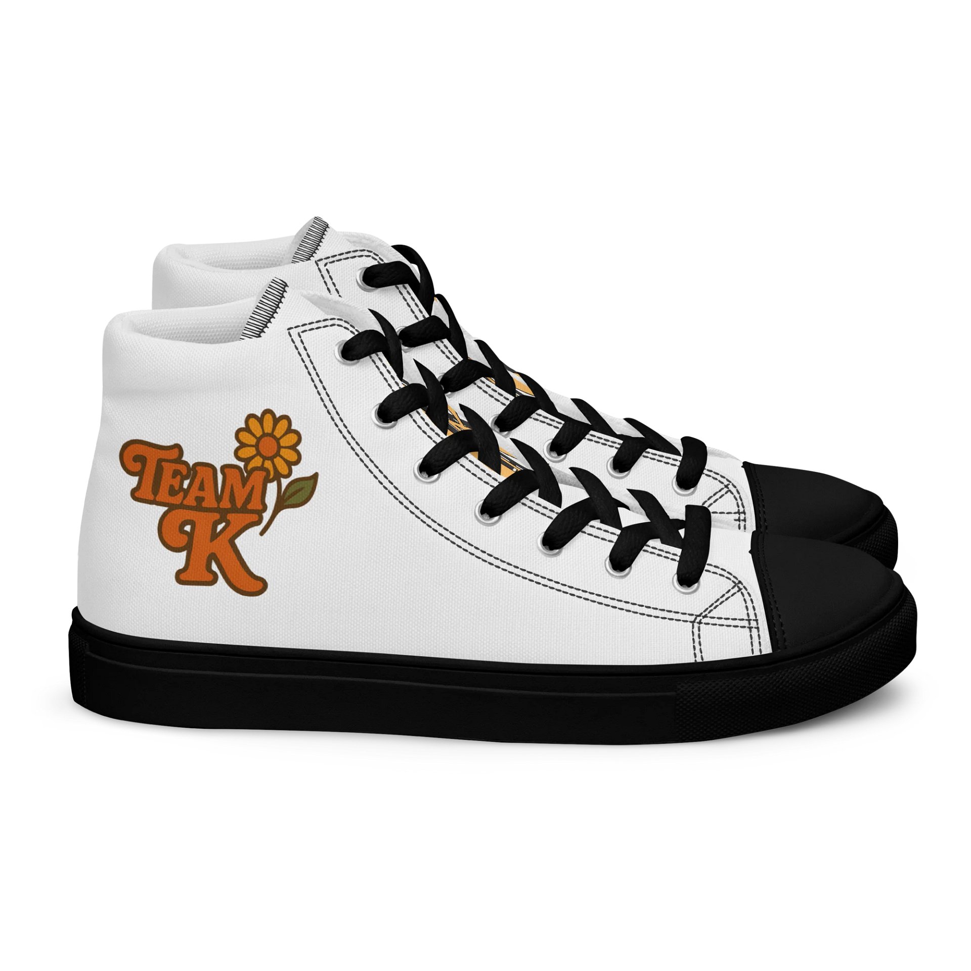 Team K 1970's Women's High Top Canvas Shoes product image (2)