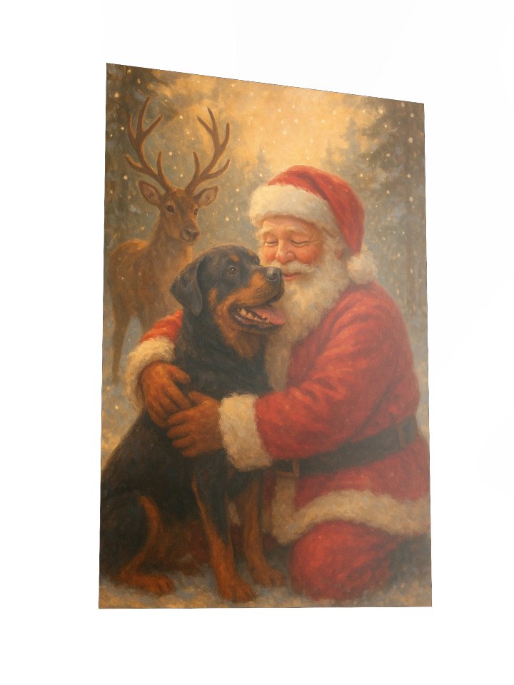 Rottweiler & Santa Poster product image (4)