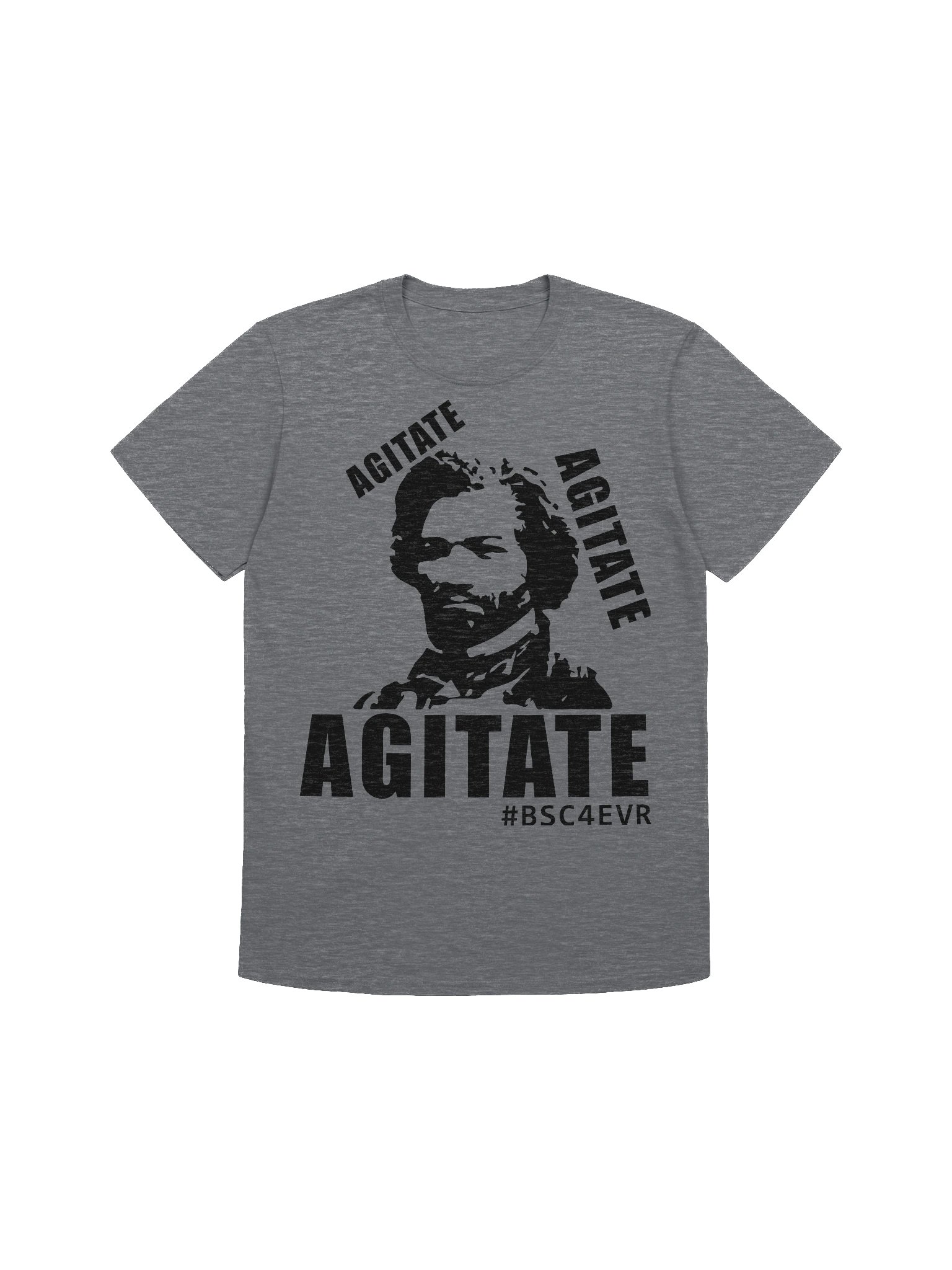 FREDERICK DOUGLASS AGITATE (BLACK) UNISEX T-SHIRT product image (1)