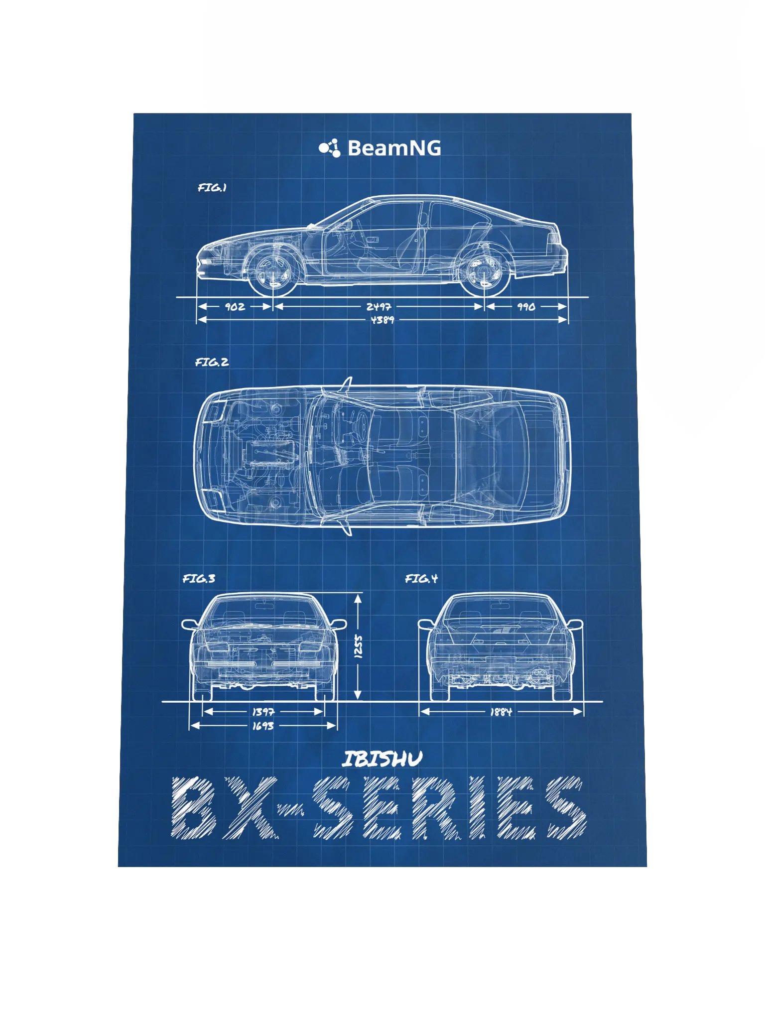 Ibishu BX-Series Blueprint Poster product image (1)