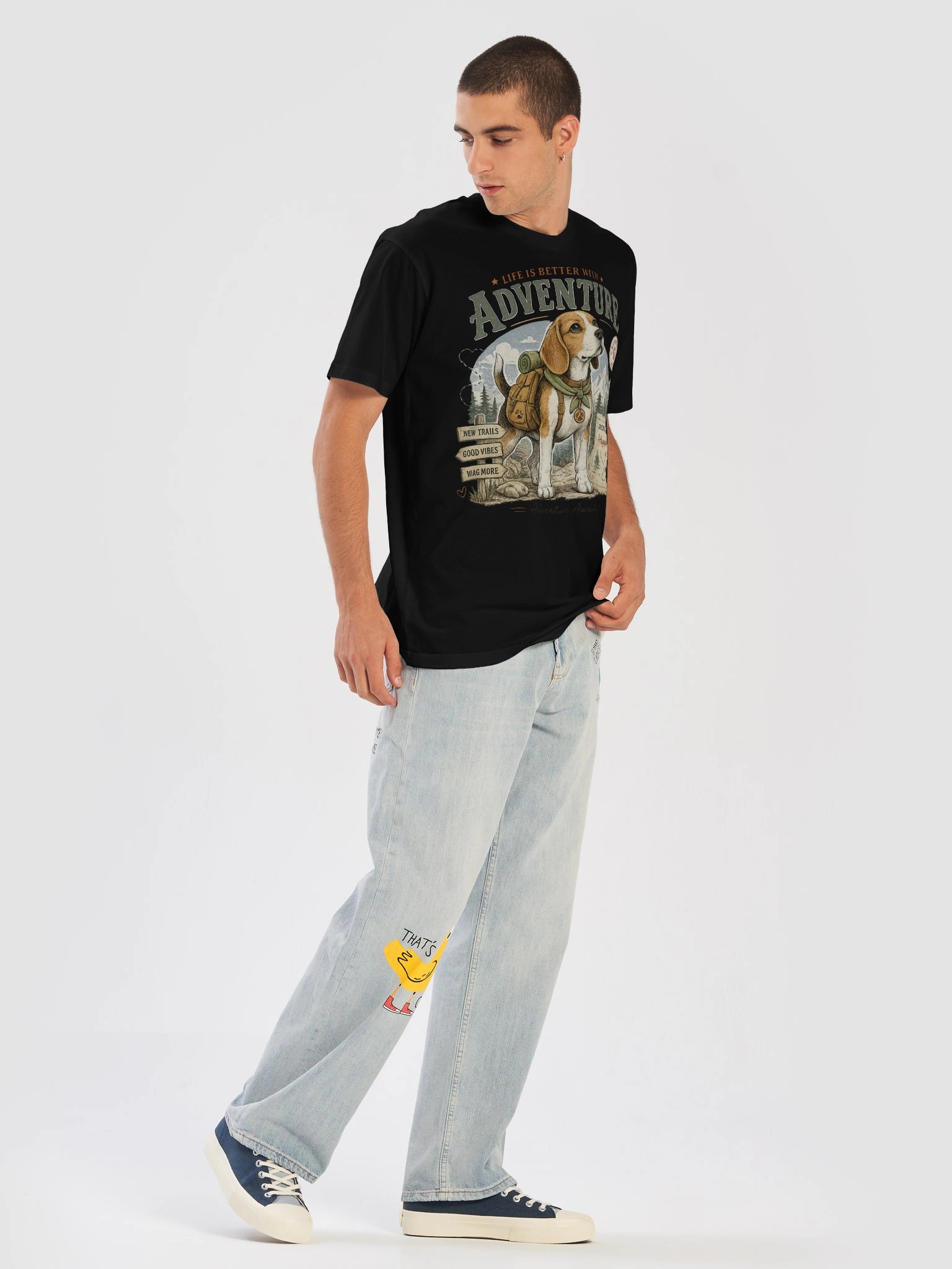 Adventure Awaits Beagle Hiker Tee product image (9)