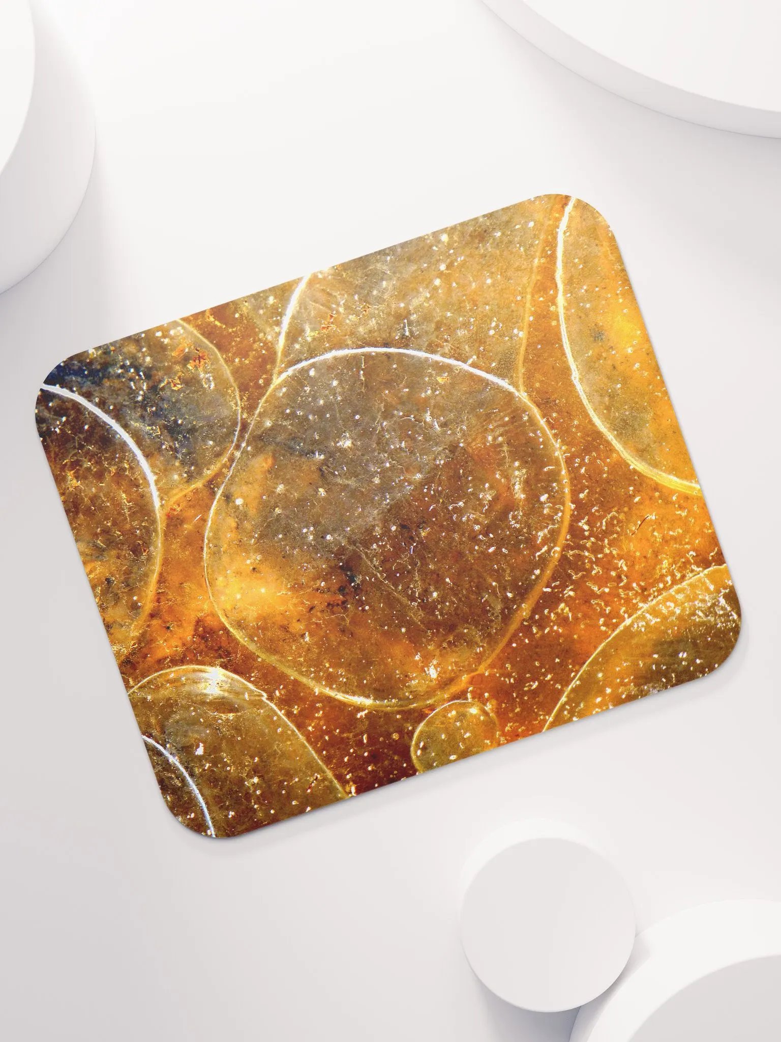 Classic Mouse Pad - Gold Bubbles product image (7)