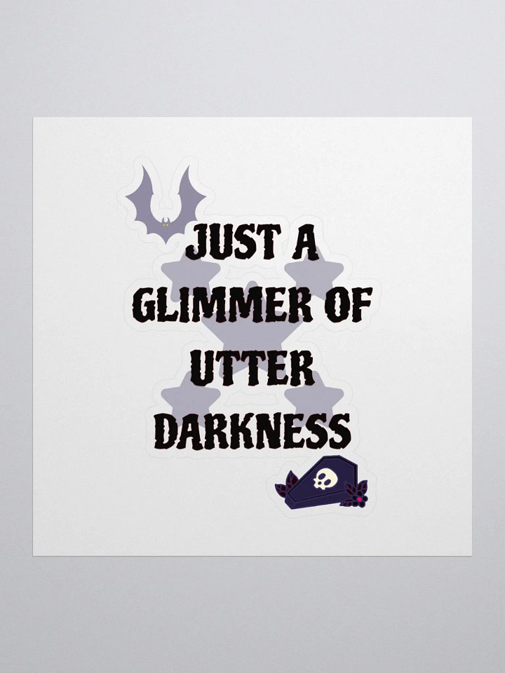 Glimmer of Darkness Kiss Cut Stickers product image (1)