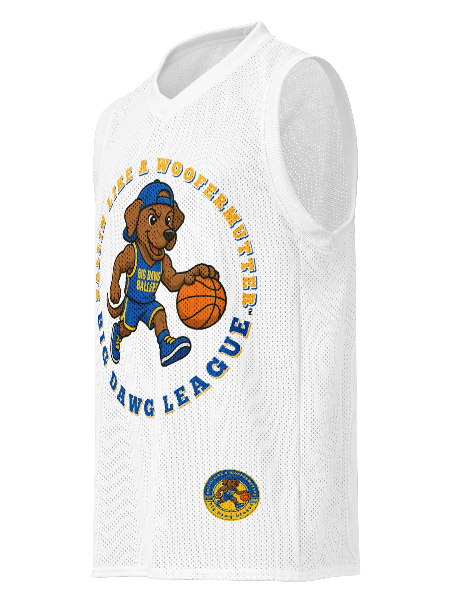 Brown Labrador Ballin Like A WooferMutter™ Premium Basketball Jersey product image (2)