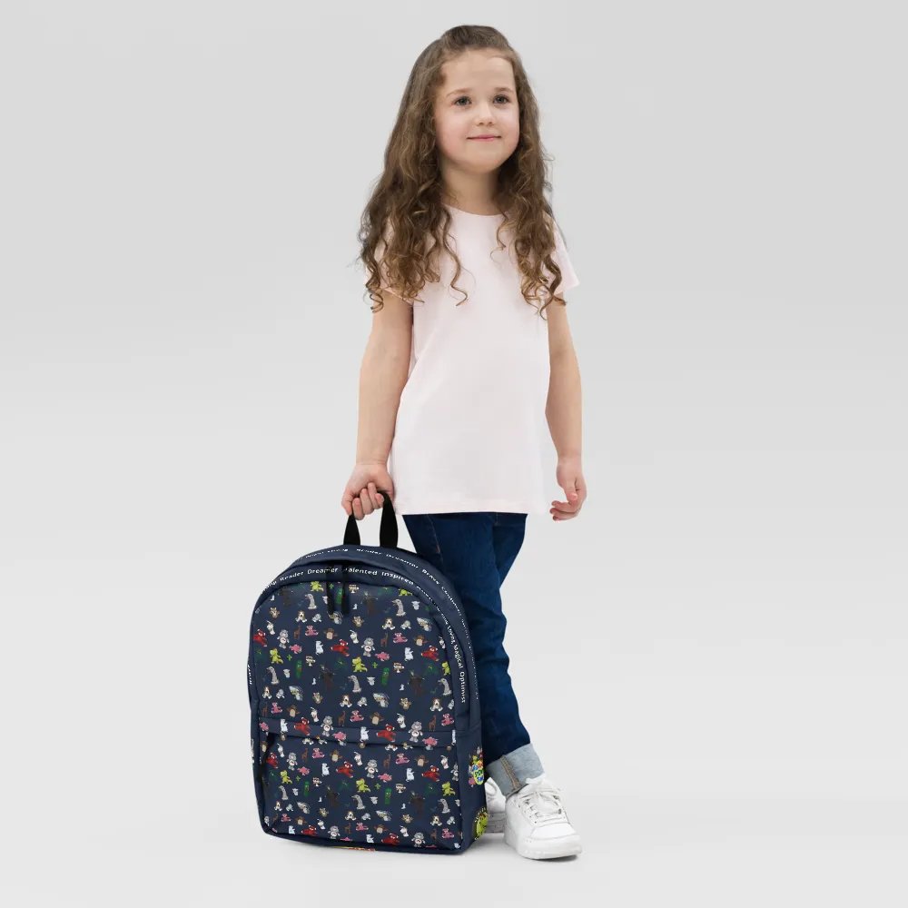 The KidTime StoryTime Character Backpack (Navy Blue) product image (11)