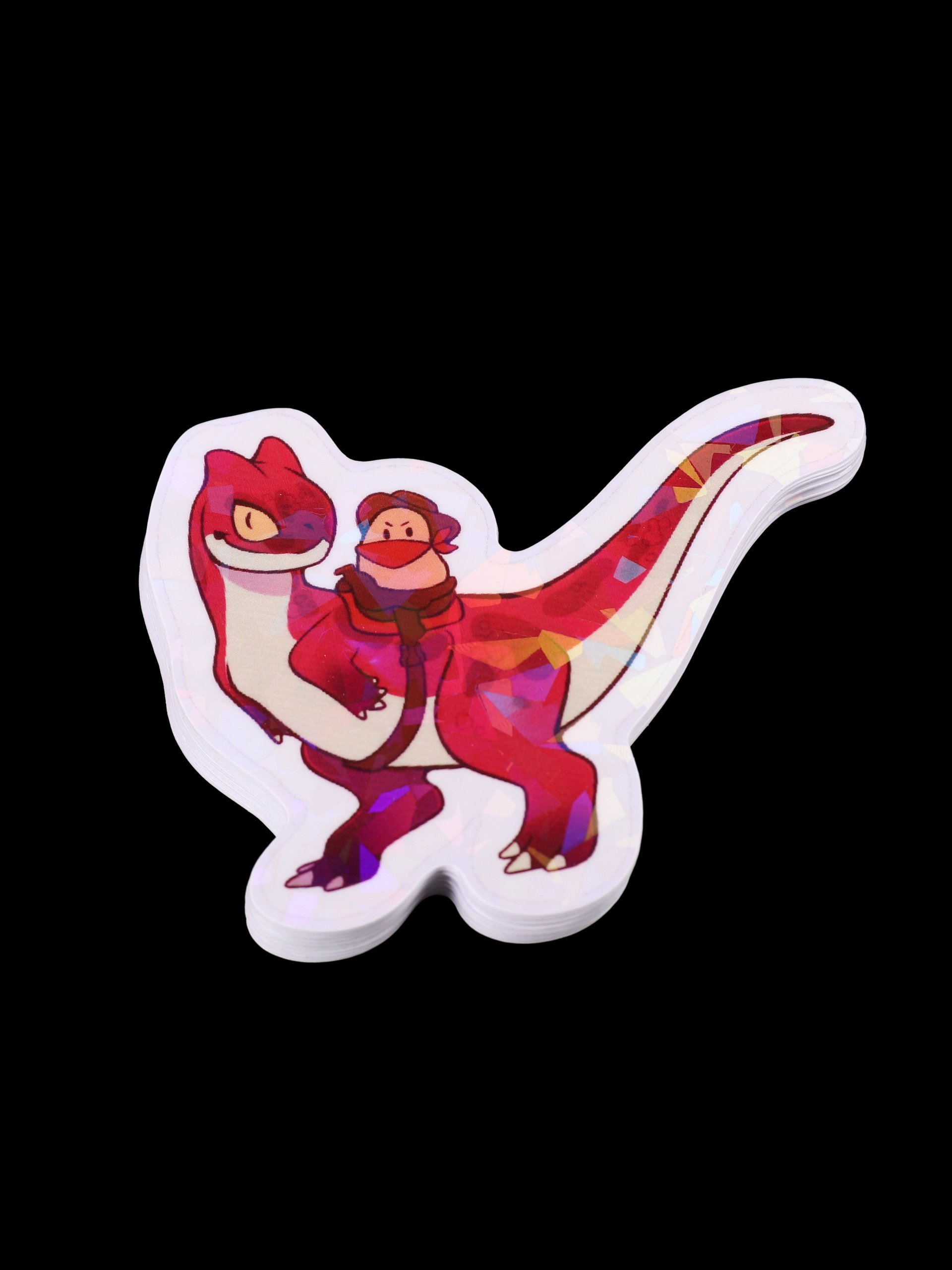 DinoTater Holographic Sticker product image (1)