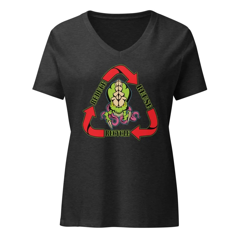 Biomass Reduce-Reuse-Recycle Womens V-Neck Shirt product image (3)